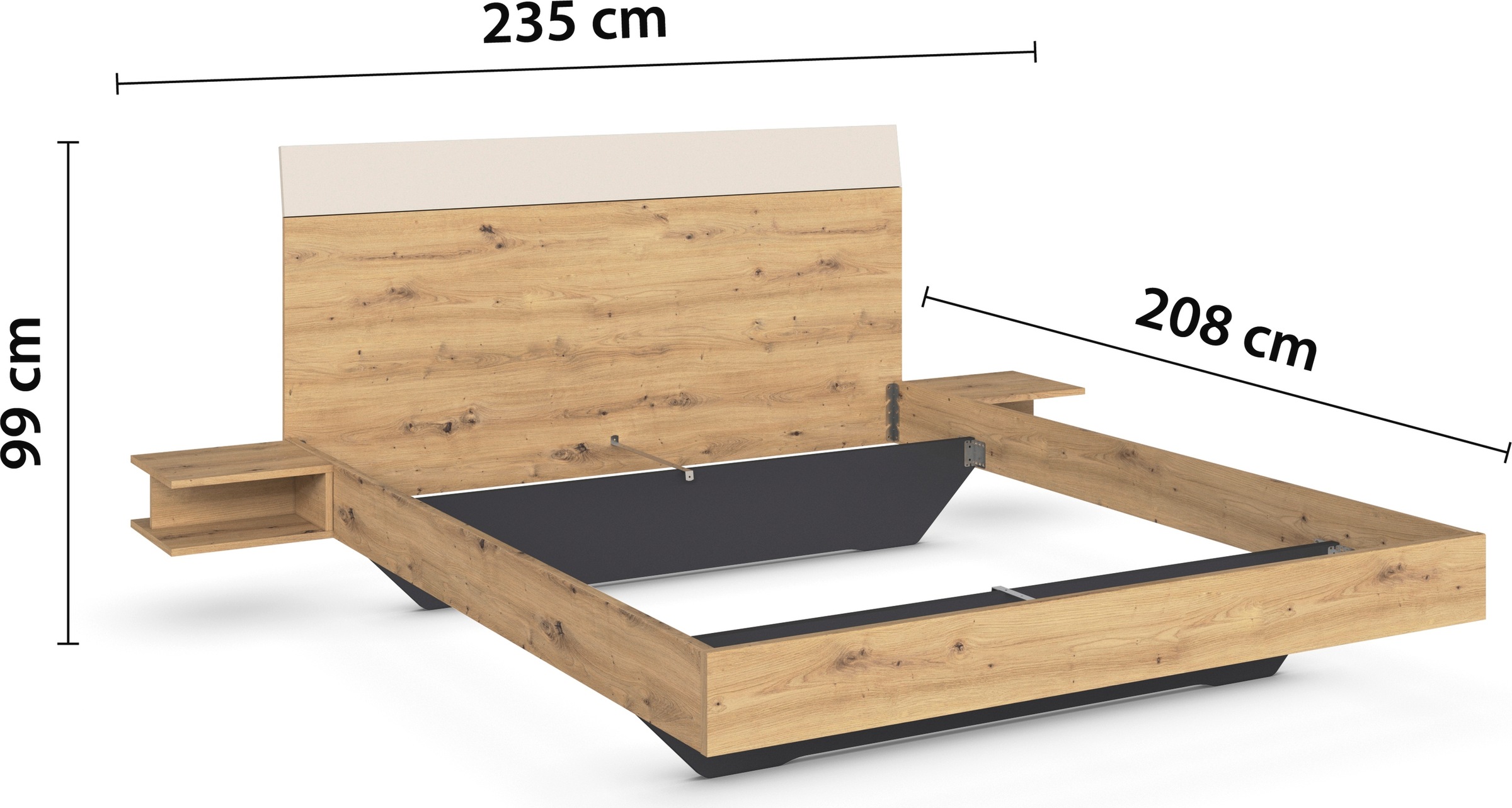 rauch Schlafzimmer-Set »Monza« mit Drehtürenschrank Breite 226 cm, Bettanlage in 2 Breiten