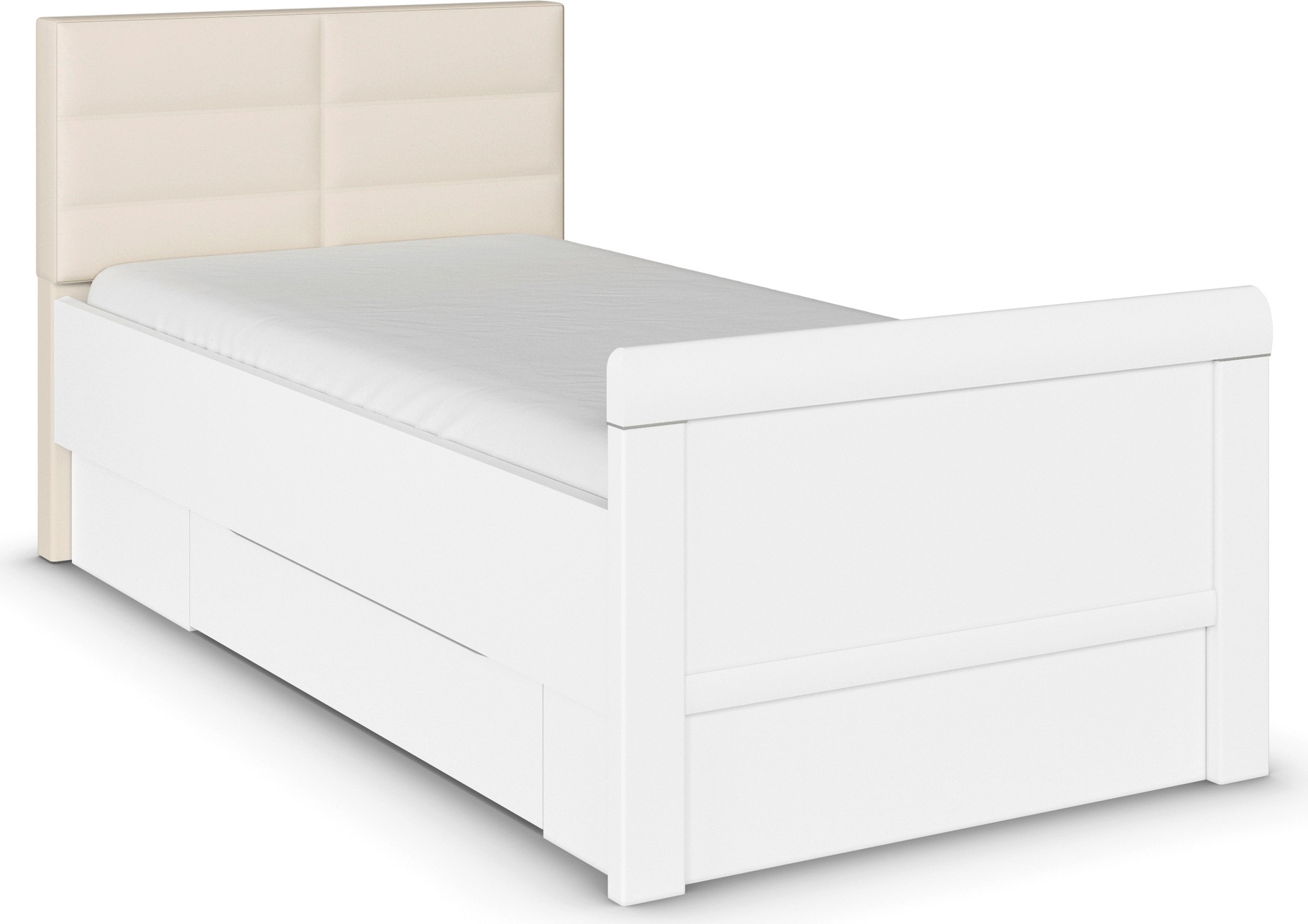 rauch Stauraumbett »Bett Einzelbett Stollenbett Bettkästen EVELYN«, in Komf günstig online kaufen