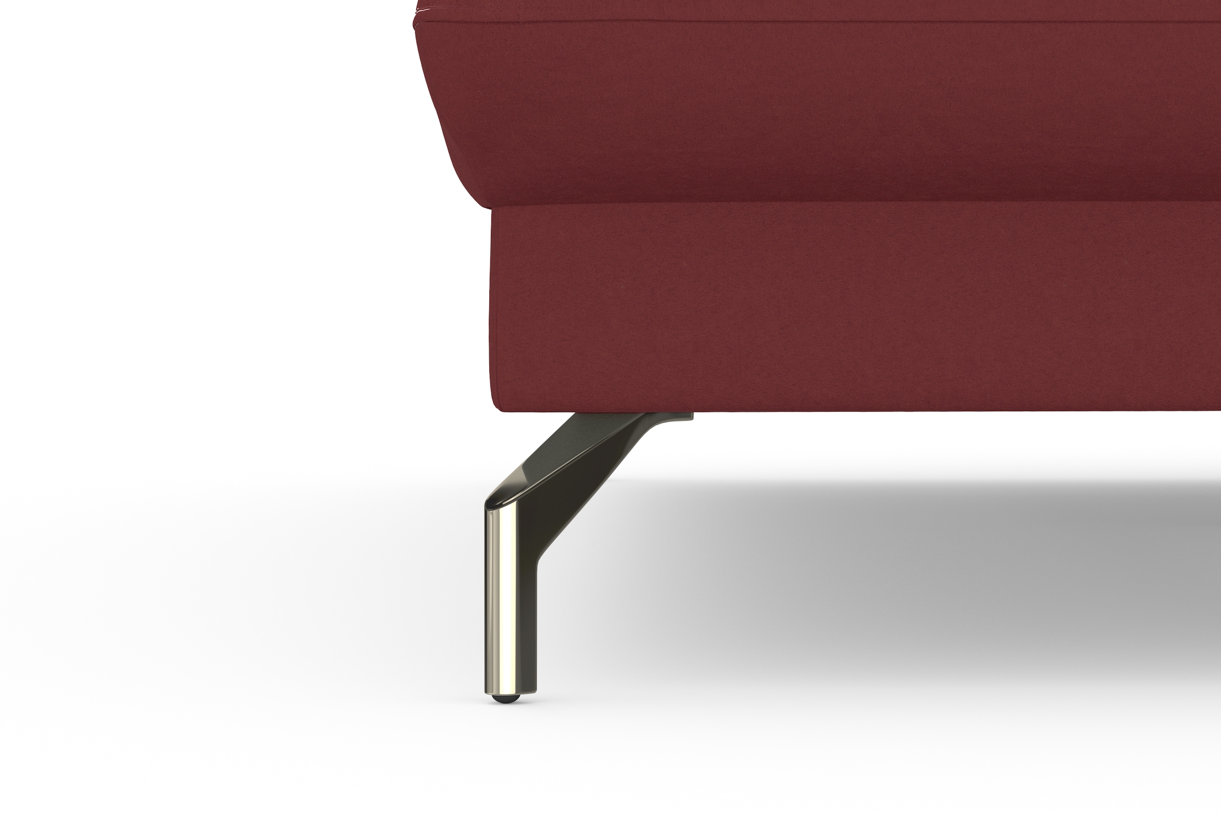 sit&more Ecksofa »Fashion L-Form« wahlweise mit Kopfteilverstellung, Vorziehsitz, motorisch, Nickelfüße