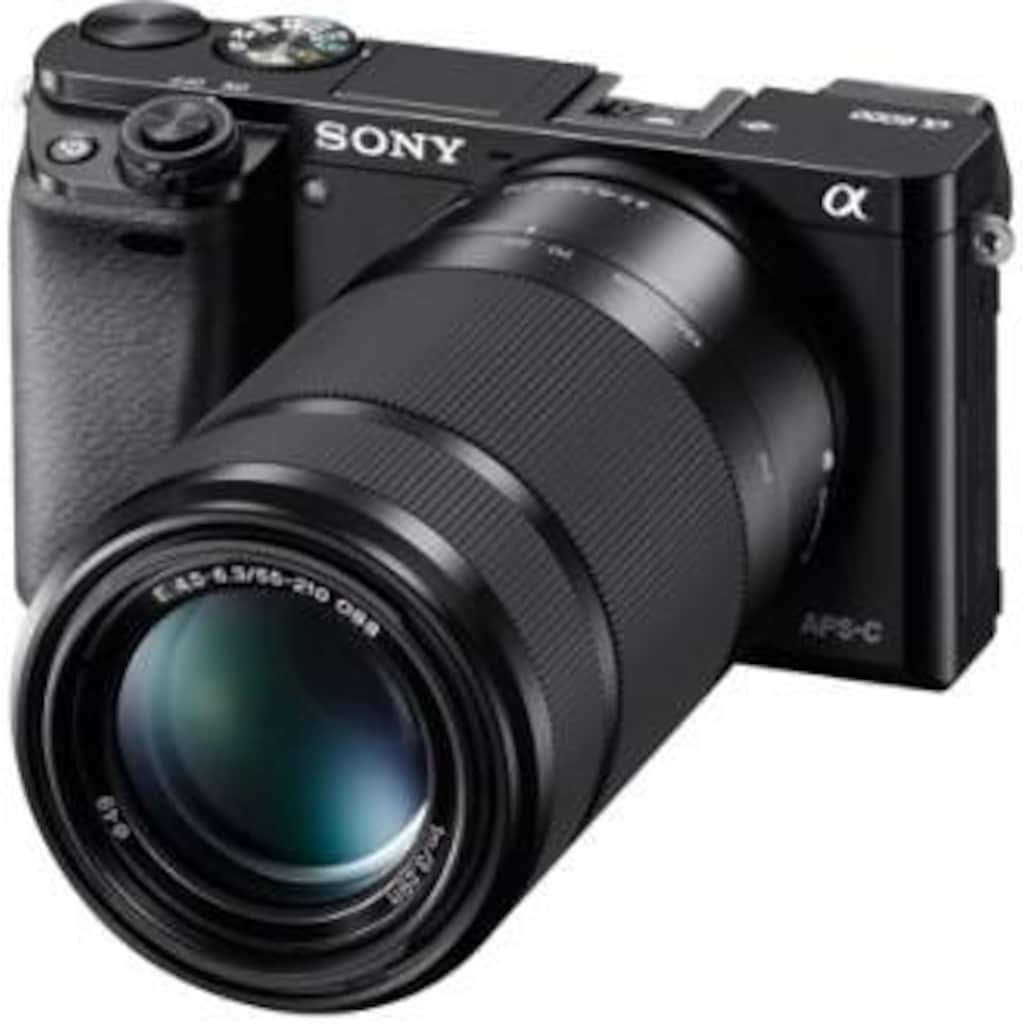 Sony Systemkamera »Alpha ILCE-6000Y Set«, Sony 16-50, Sony 55-210, 24,3 MP, WLAN (Wi-Fi)