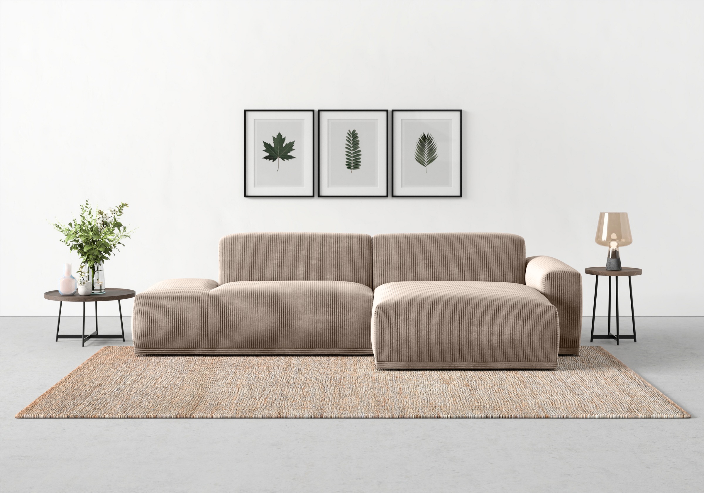TRENDMANUFAKTUR Ecksofa »Braga, mit hochwertigem Kaltschaum, L-Form, in Cor günstig online kaufen