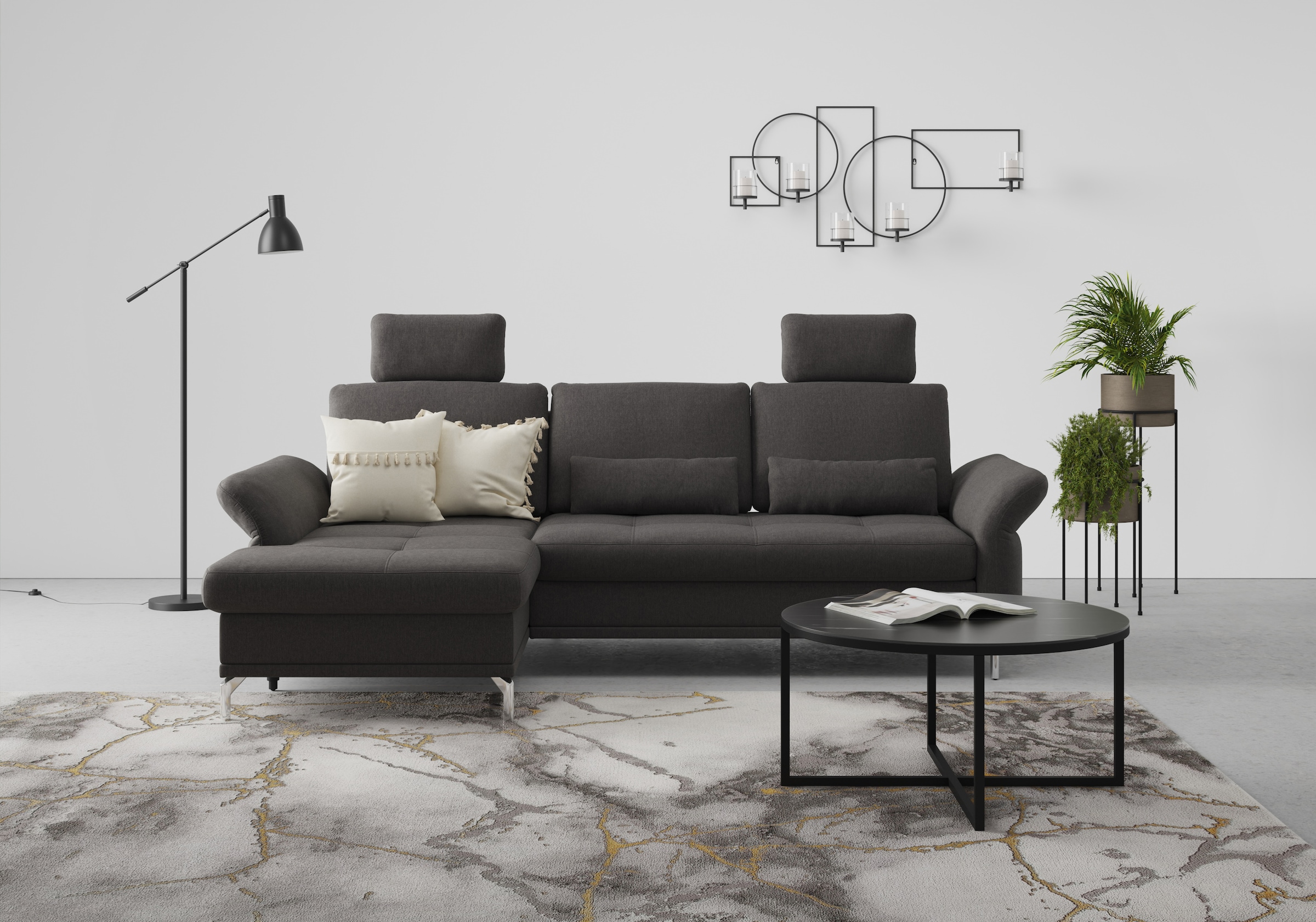 INOSIGN Ecksofa »Palm Beach L-Form«, Federkern, mit Sitztiefenverstellung, günstig online kaufen
