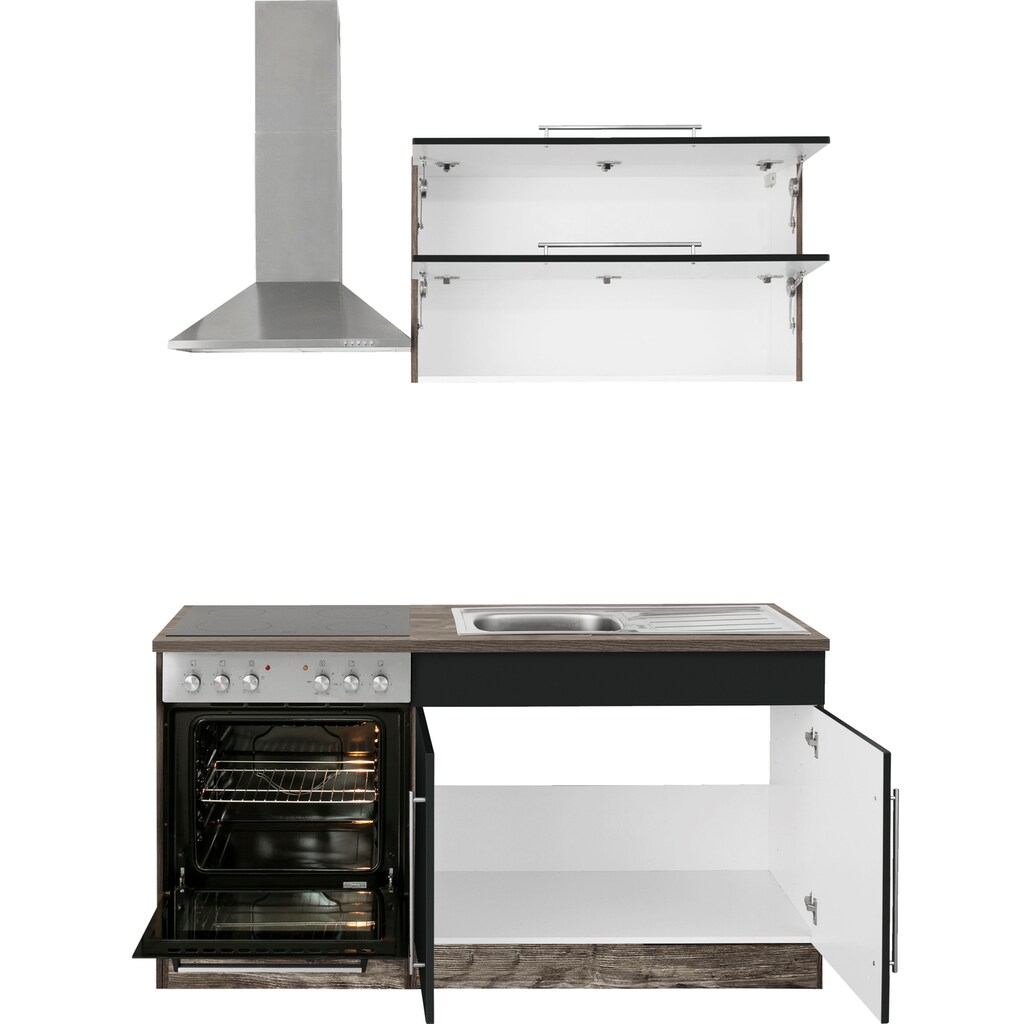 Kochstation Küchenzeile »KS-Samos«, ohne E-Geräte, Breite 160 cm
