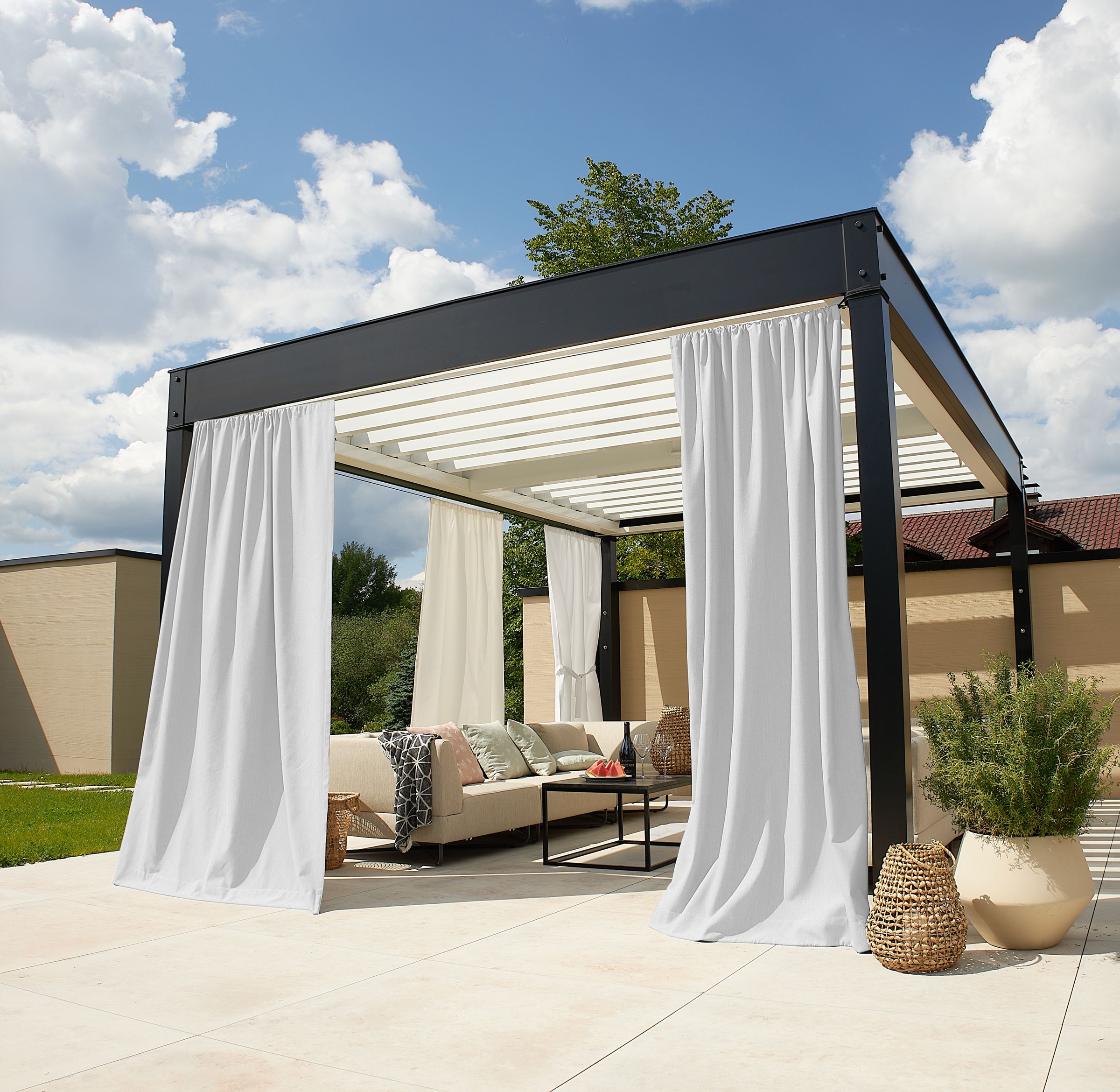 Neutex for you! Vorhang nach Maß »Outdoorvorhang SOLERO« Stangendurchzug 1 günstig online kaufen