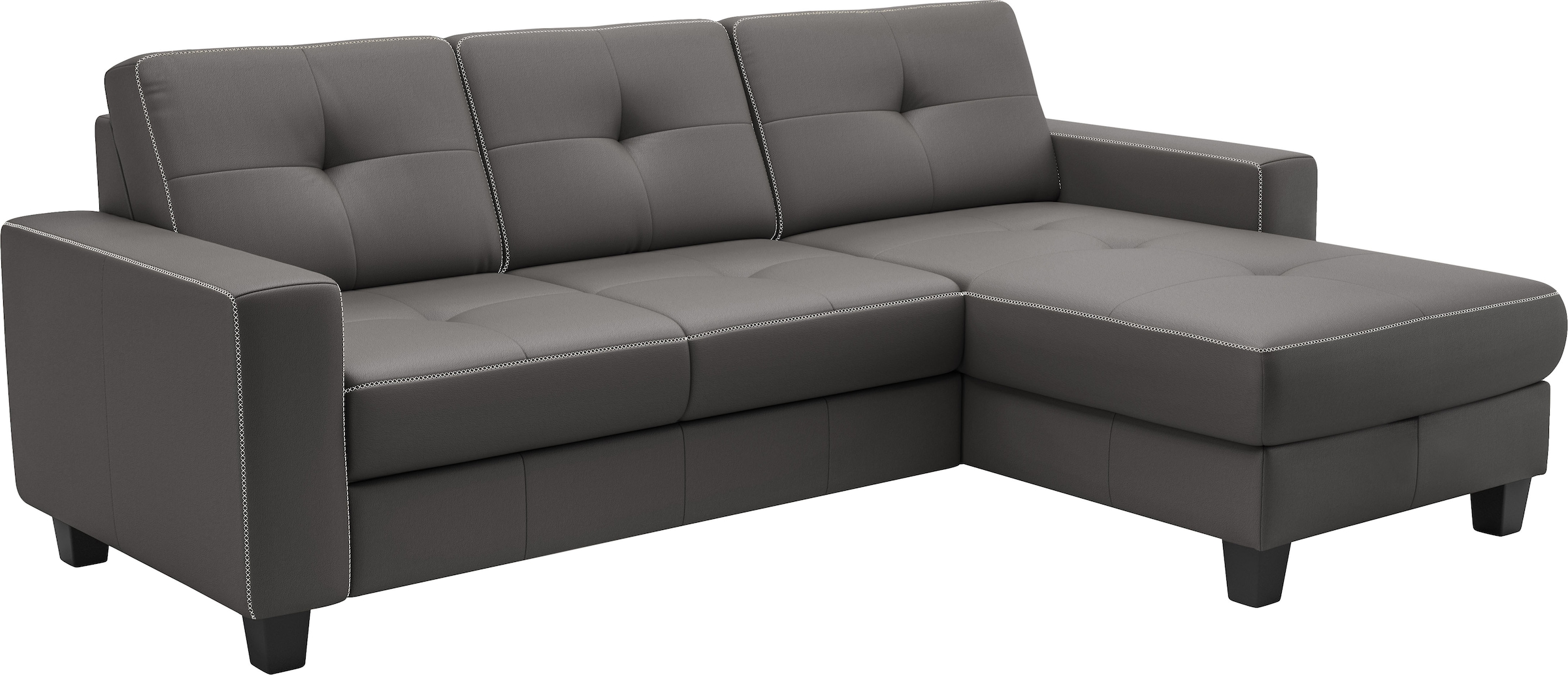 Places of Style Ecksofa »Varese«, wahlweise mit Bettfunktion und Bettkasten