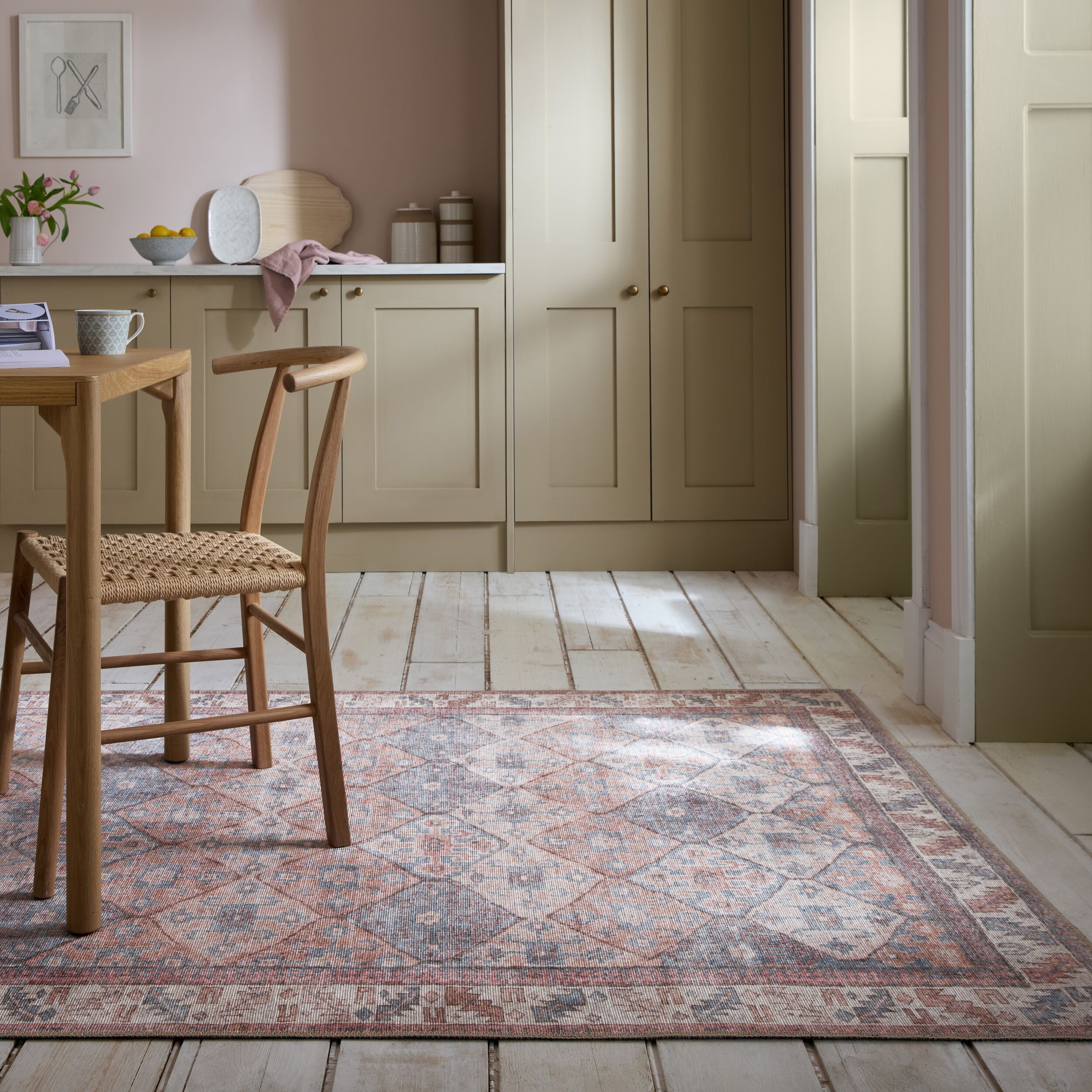 FLAIR RUGS Teppich »Dion«, rechteckig, 4 mm Höhe, Waschbarer Traditioneller günstig online kaufen