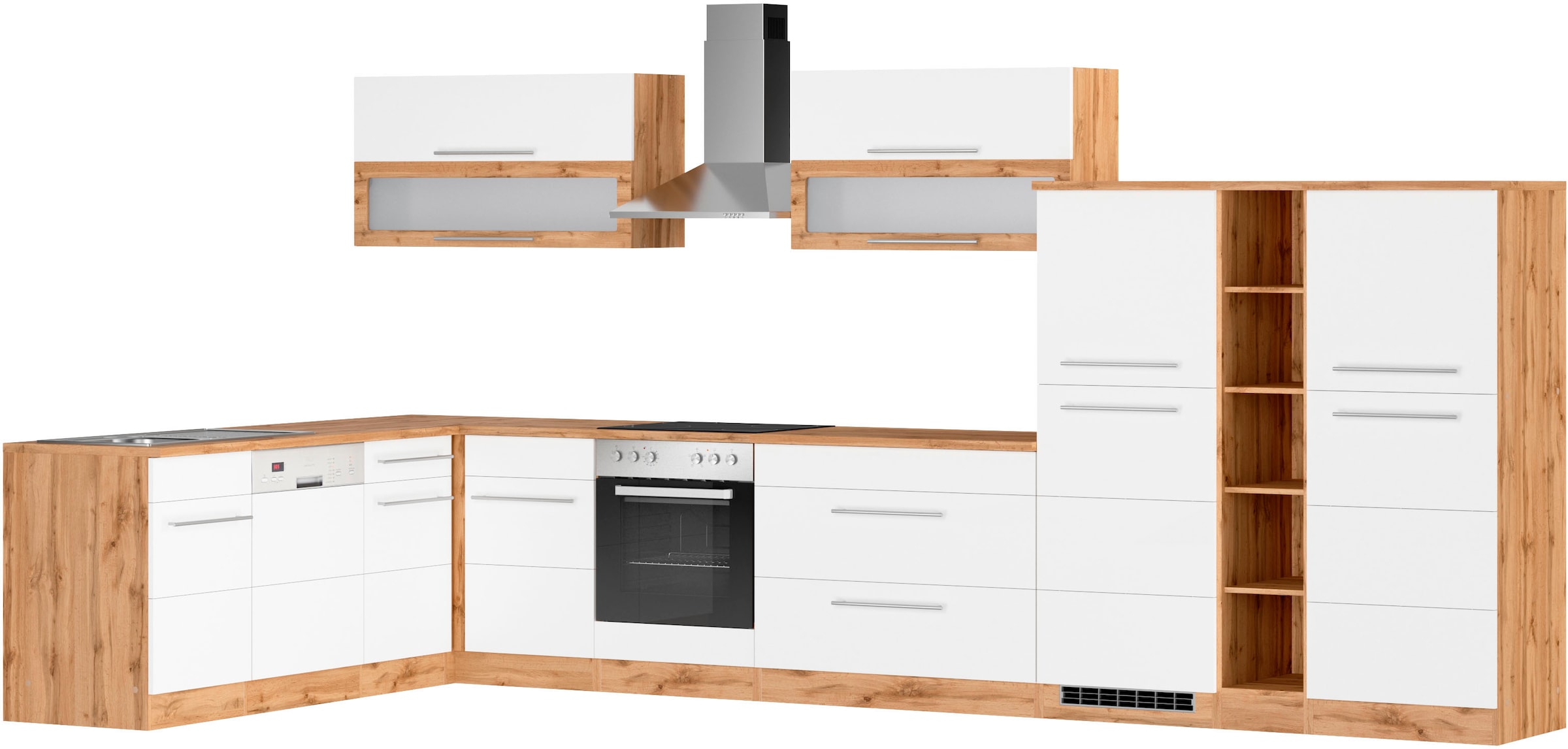 KOCHSTATION Winkelküche »KS-Wien«, Stellbreite 220 x 420 cm, wahlweise mit günstig online kaufen