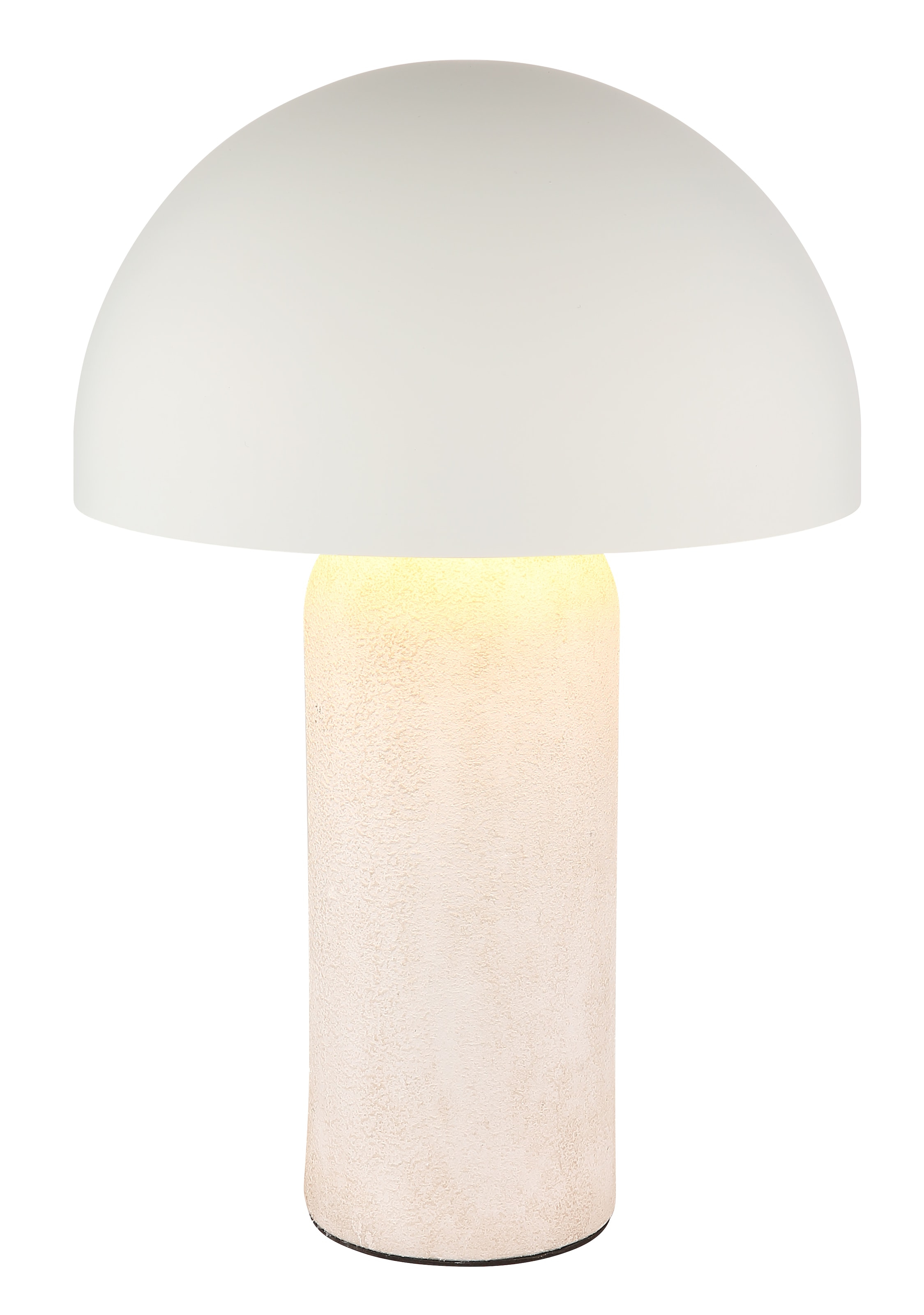 homsy by Ana Johnson Tischleuchte »LUMEVA Pilz Lampe« E14 warmweiß - kaltweiß Keramik, Pilzleuchte, Höhe 38cm, beige, Metall, E14 Fassung