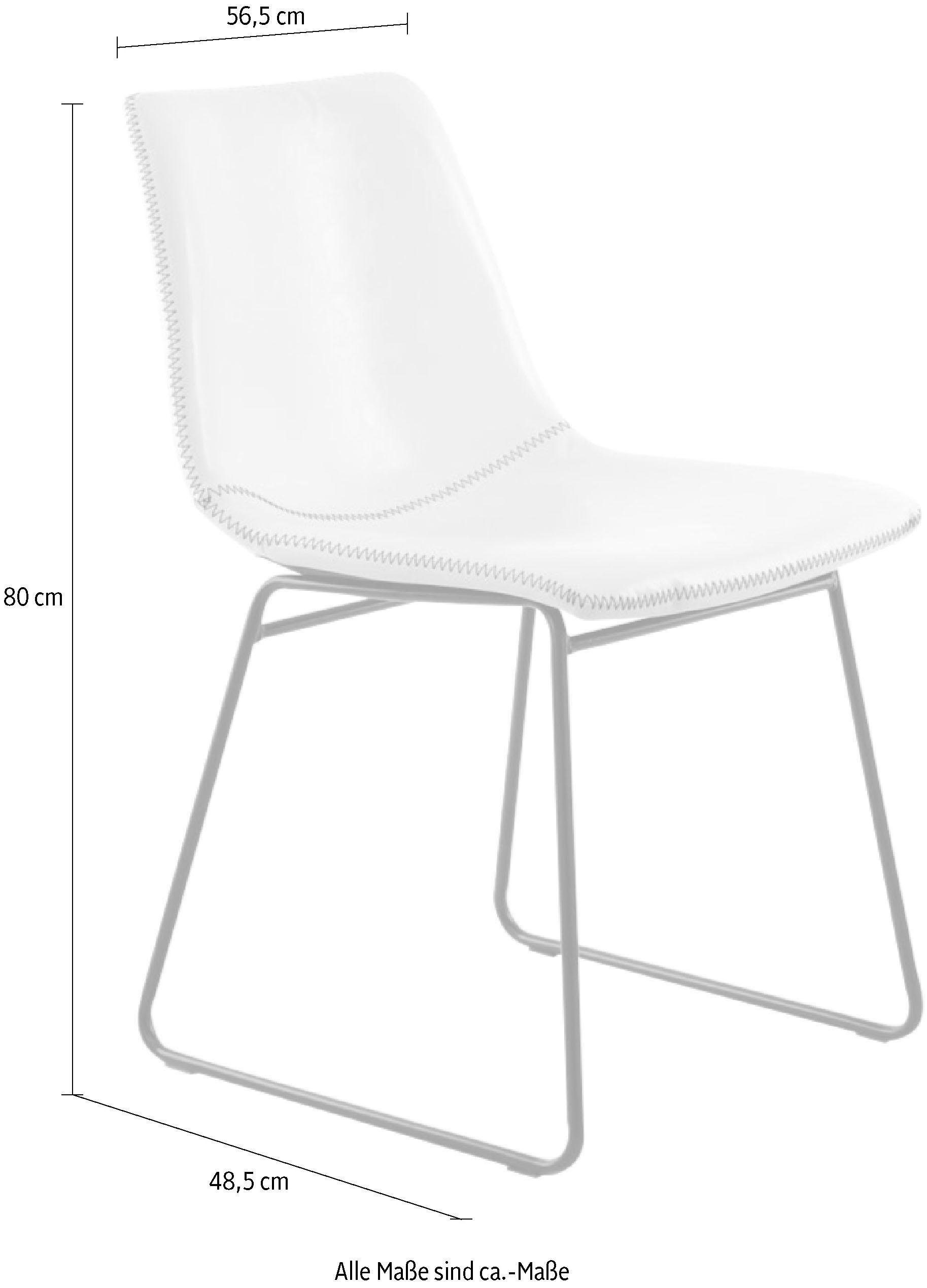 Kayoom Stuhl »Caila 110 2er-Set, Esszimmerstuhl in robuster Aufmachung« (Set) 2 Stk.pflegeleicht, modern, strapazierfähig, integrierbar in jeden Wohnstil