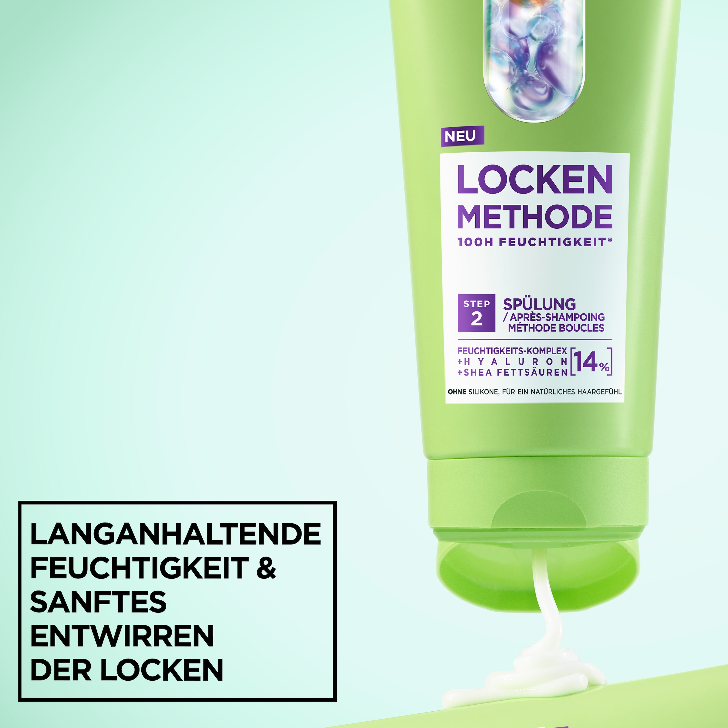 GARNIER Haarspülung »Garnier Fructis Locken Methode Spülung 6er Packung«