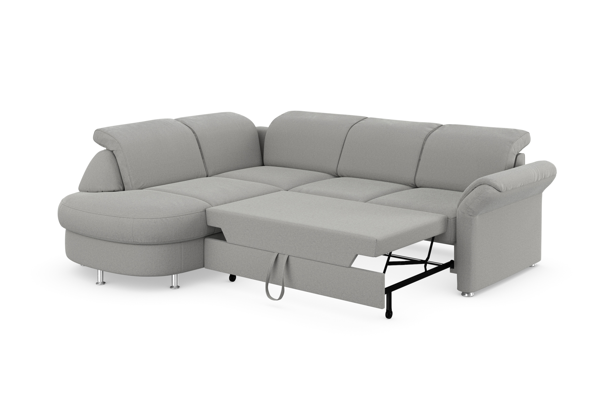 sit&more Ecksofa »Apulia L-Form«, wahlweise Bettfunktion, Bettkasten und Kopf- und Armteilverstellung