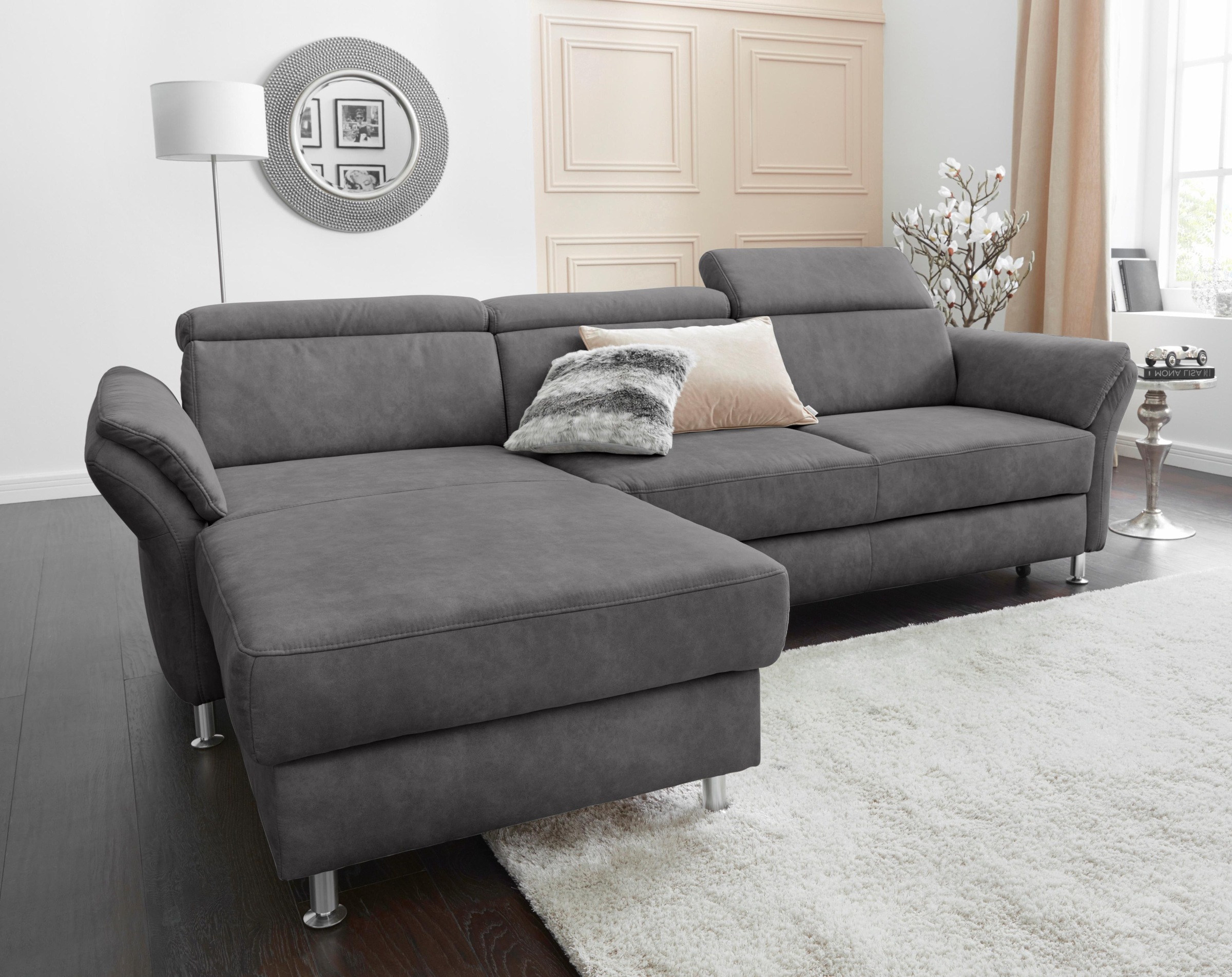 sit&more Ecksofa "Avignon L-Form", Kopfteilverstellung, wahlweise mit Bettf günstig online kaufen