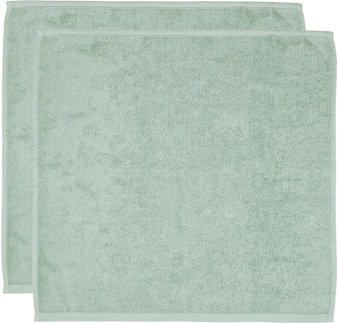 ROSS Geschirrtuch »Küchen-Frottiertuch, 50x50 cm«, (Set, 2 tlg.), vielseitig einsetzbarer Küchenhelfer aus 100% Baumwolle, unifarben
