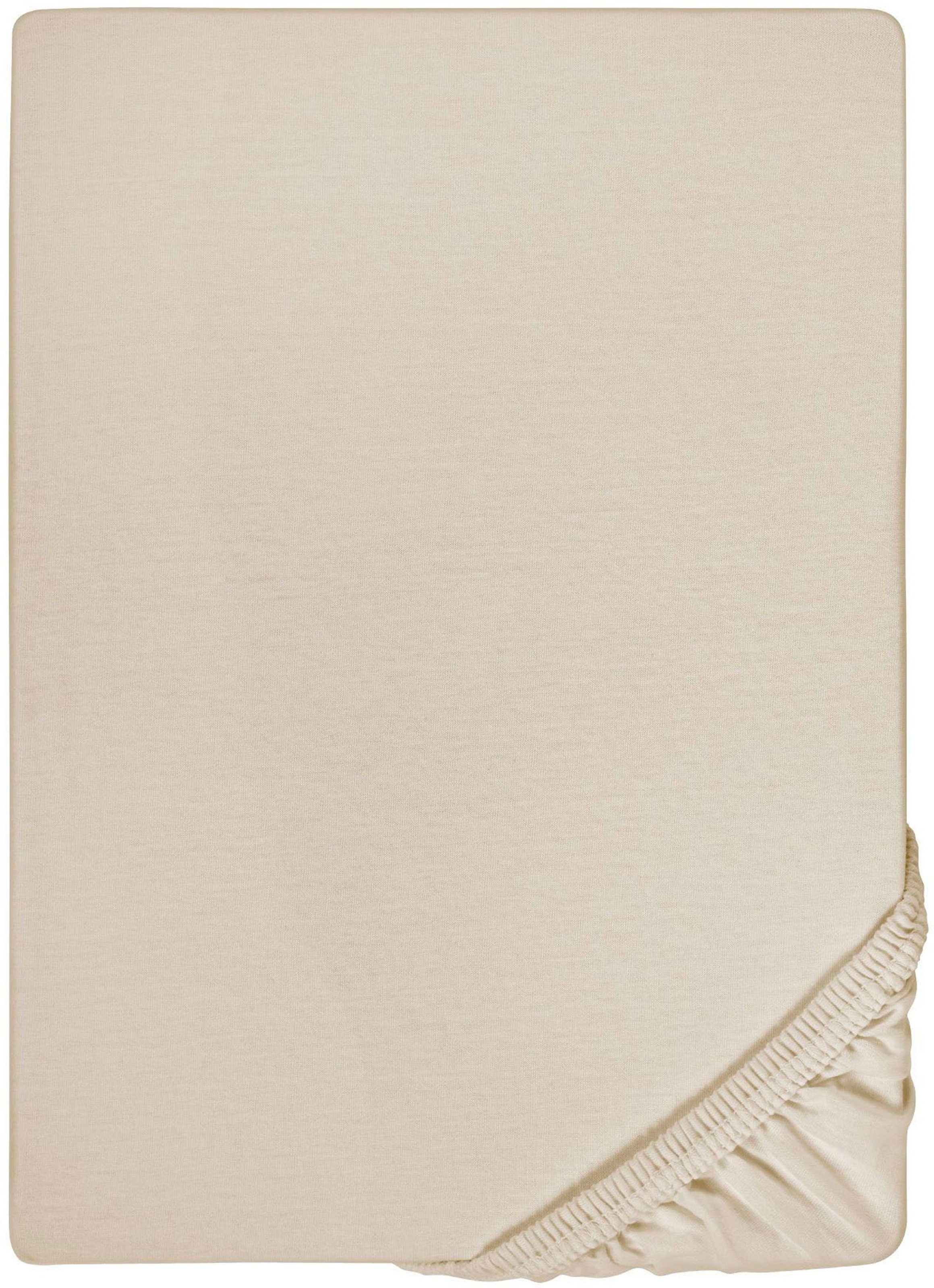 Biberna Spannbettlaken »Marc in Gr. 90x200, 140x200 oder 180x200 cm«, (1 St.), aus Baumwolle, für Matratzen bis 22 cm Höhe, Bettlaken, Spannbetttuch