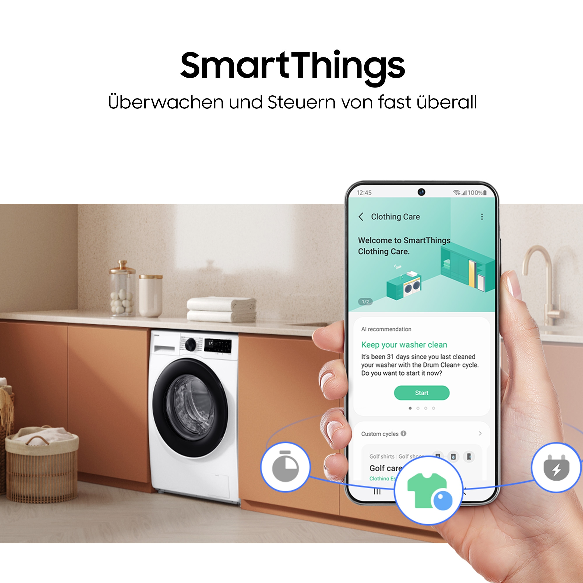 Samsung Waschmaschine WW5000D »WW1BDG5B25AEEG« 11 kg 1400 U/min