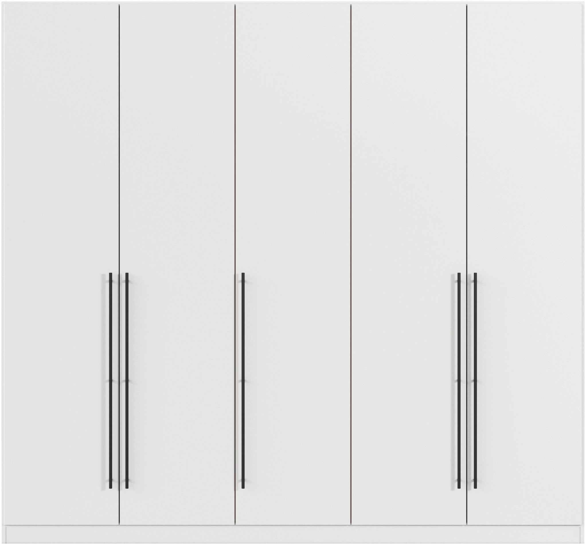 rauch Kleiderschrank »Drehtürenschrank Schrank Garderobe Wäscheschrank Schlafzimmer AVOLA«, (in 3 verschiedenen Ausstattungen BASIC/CLASSIC/PREMIUM), mit hochwertigen Stangengriffen in Schwarz aus Metall MADE IN GERMANY