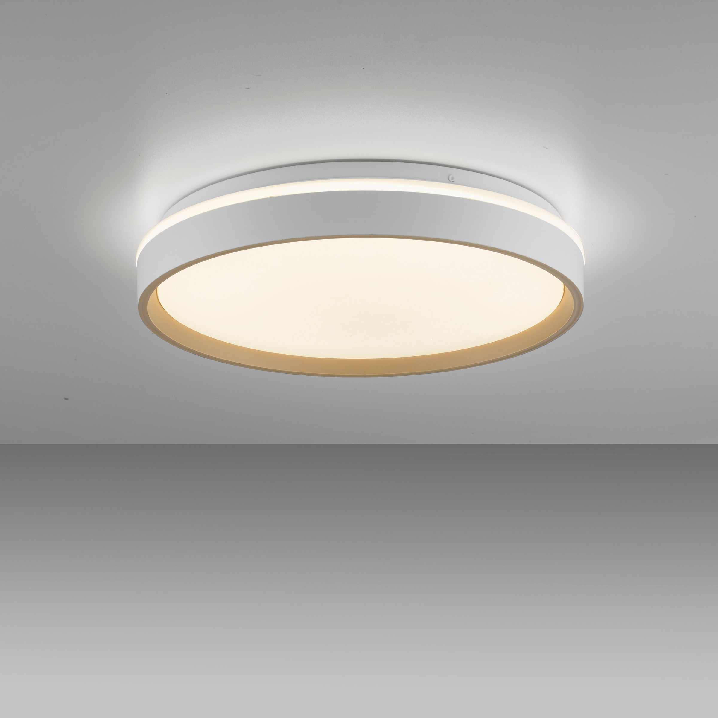 JUST LIGHT LED Deckenleuchte »MIO« LED-Board 1 Stk. warmweiß - kaltweiß CCT-Farbtemperatursteuerung, Infrarot-FB, Stufenlos dimmbar, Memory
