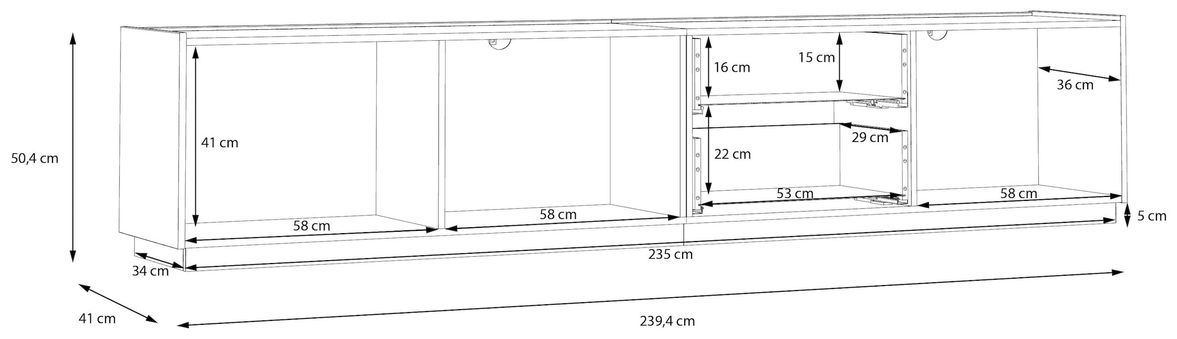 FORTE TV-Board »Lewisville«