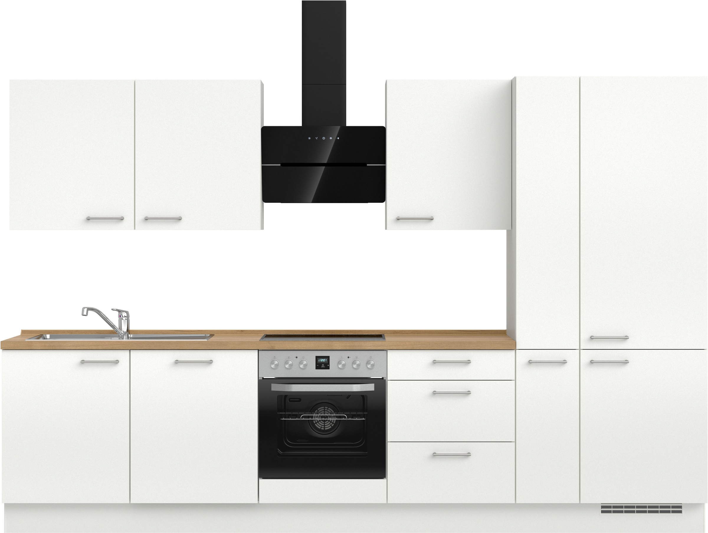 nobilia® Küchenzeile »"Laser II", Ausrichtung wählbar, Breite 330 cm« vormo günstig online kaufen