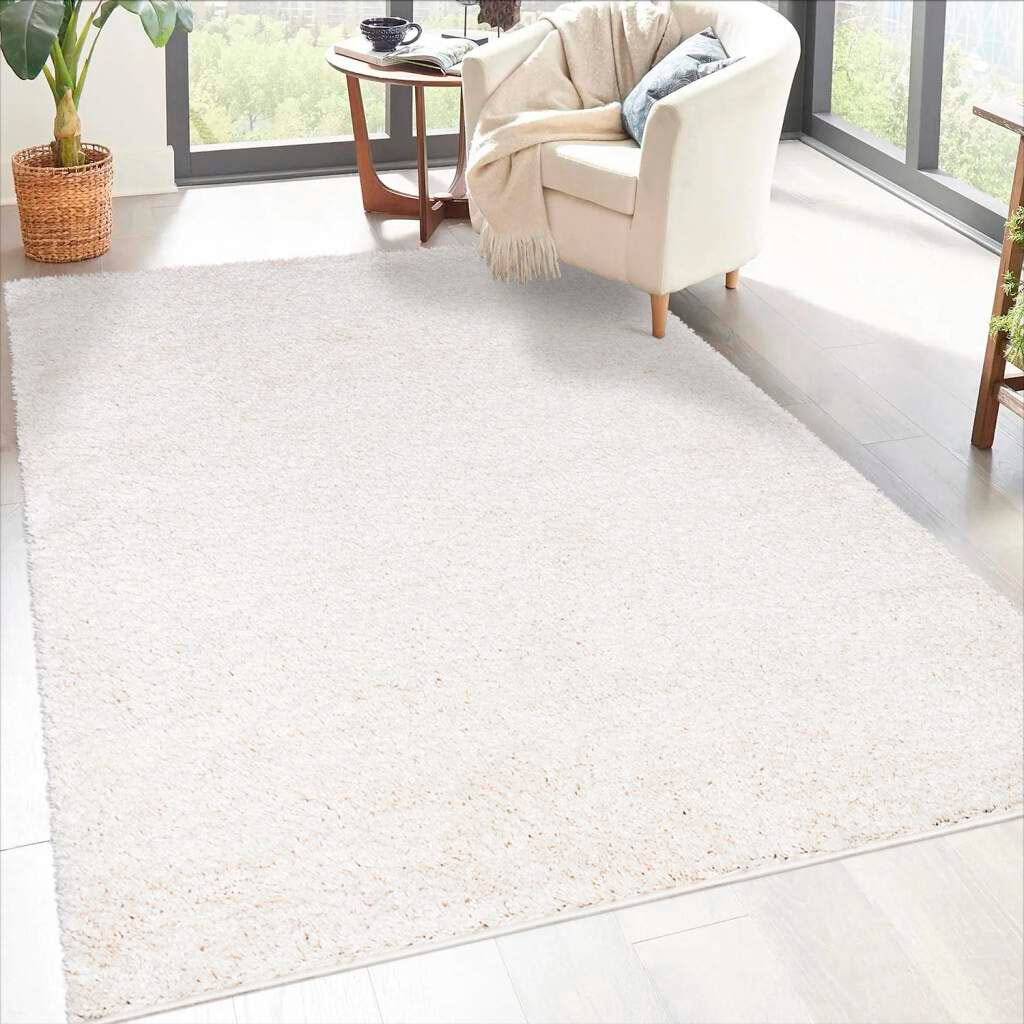Carpet City Hochflor-Teppich besonders und flauschig bestellen weich Langflor bequem »City Shaggy«, uni, Teppich Robuster rechteckig, schnell