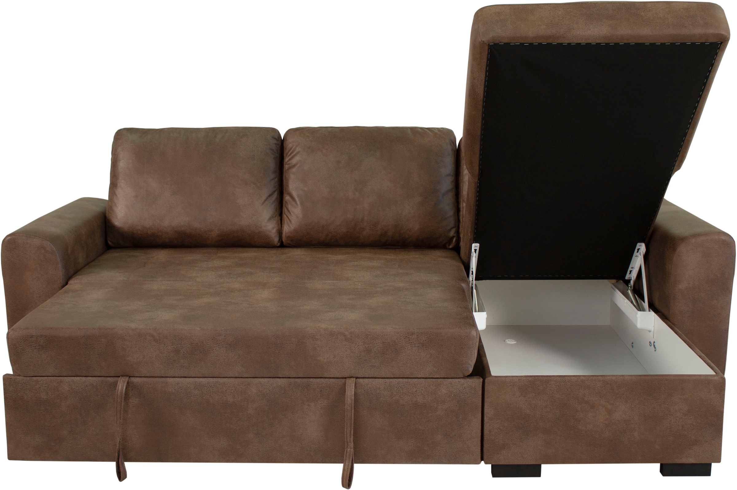 Trends by HG Ecksofa »Poll L-Form, B: 245 cm« mit Bettfunktion & Bettkasten