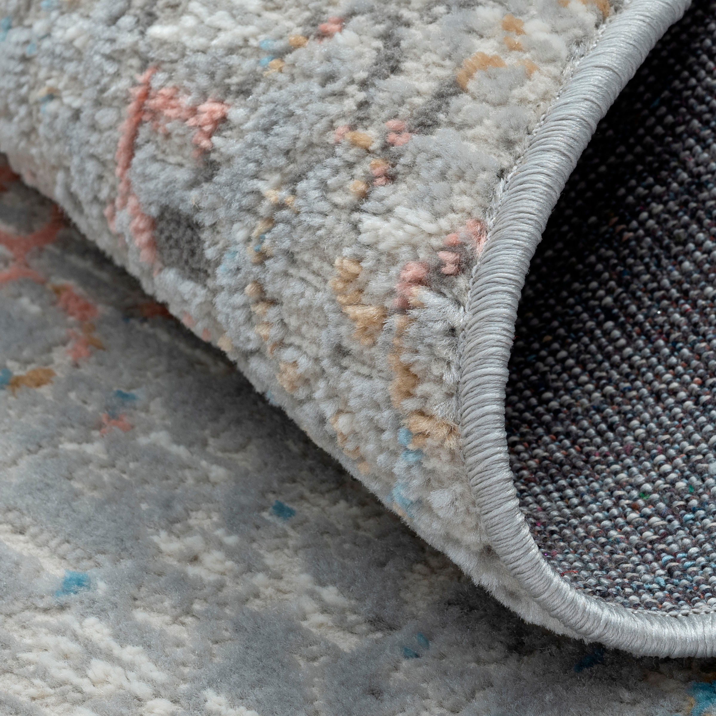 Myflair Möbel & Accessoires Teppich »My Roots«, rund, 8 mm Höhe, Kurzflor, Retro-Design, besonders weich durch Microfaser