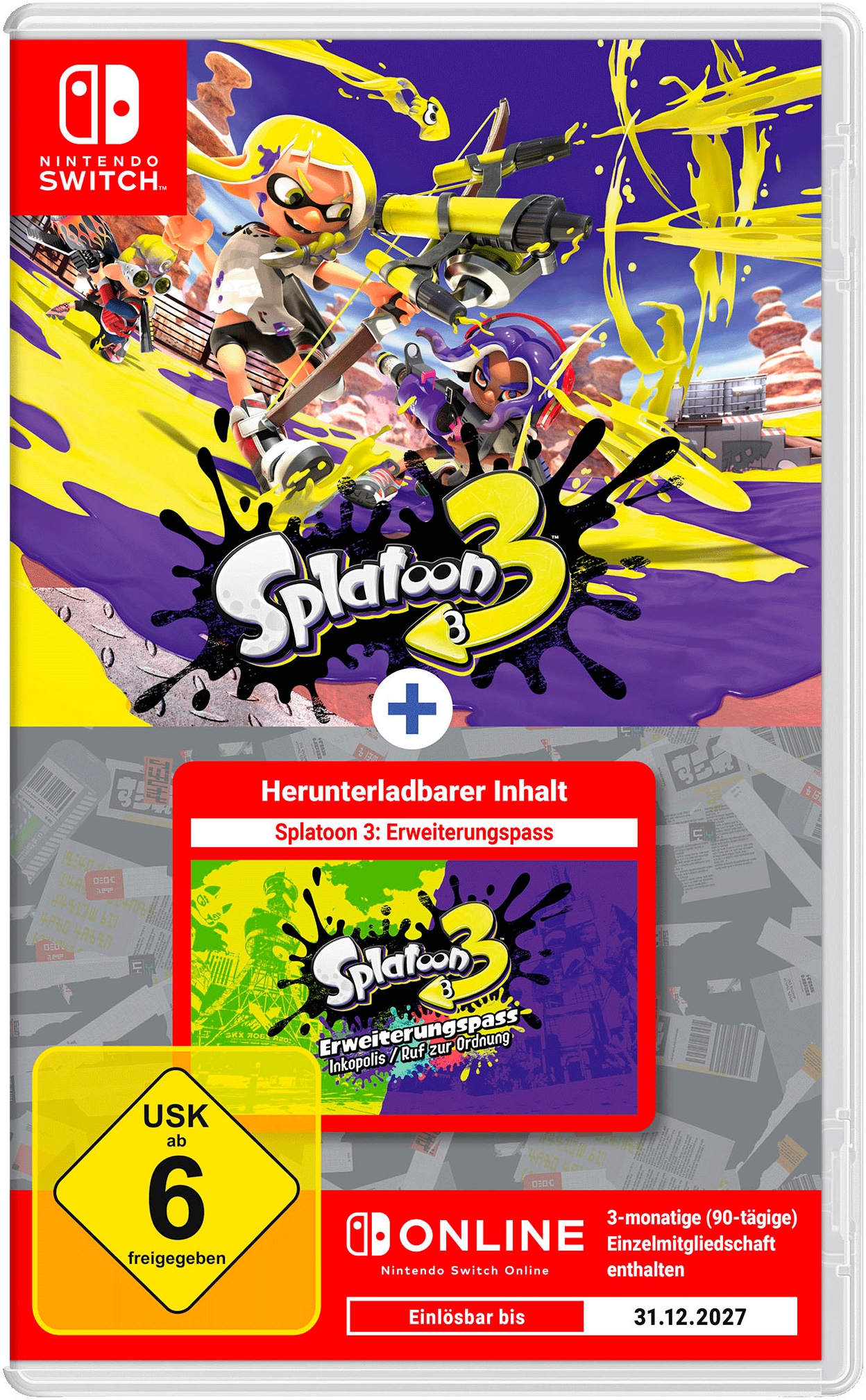 Nintendo Switch Spielesoftware »Splatoon 3 + Erweiterungspass - Set«