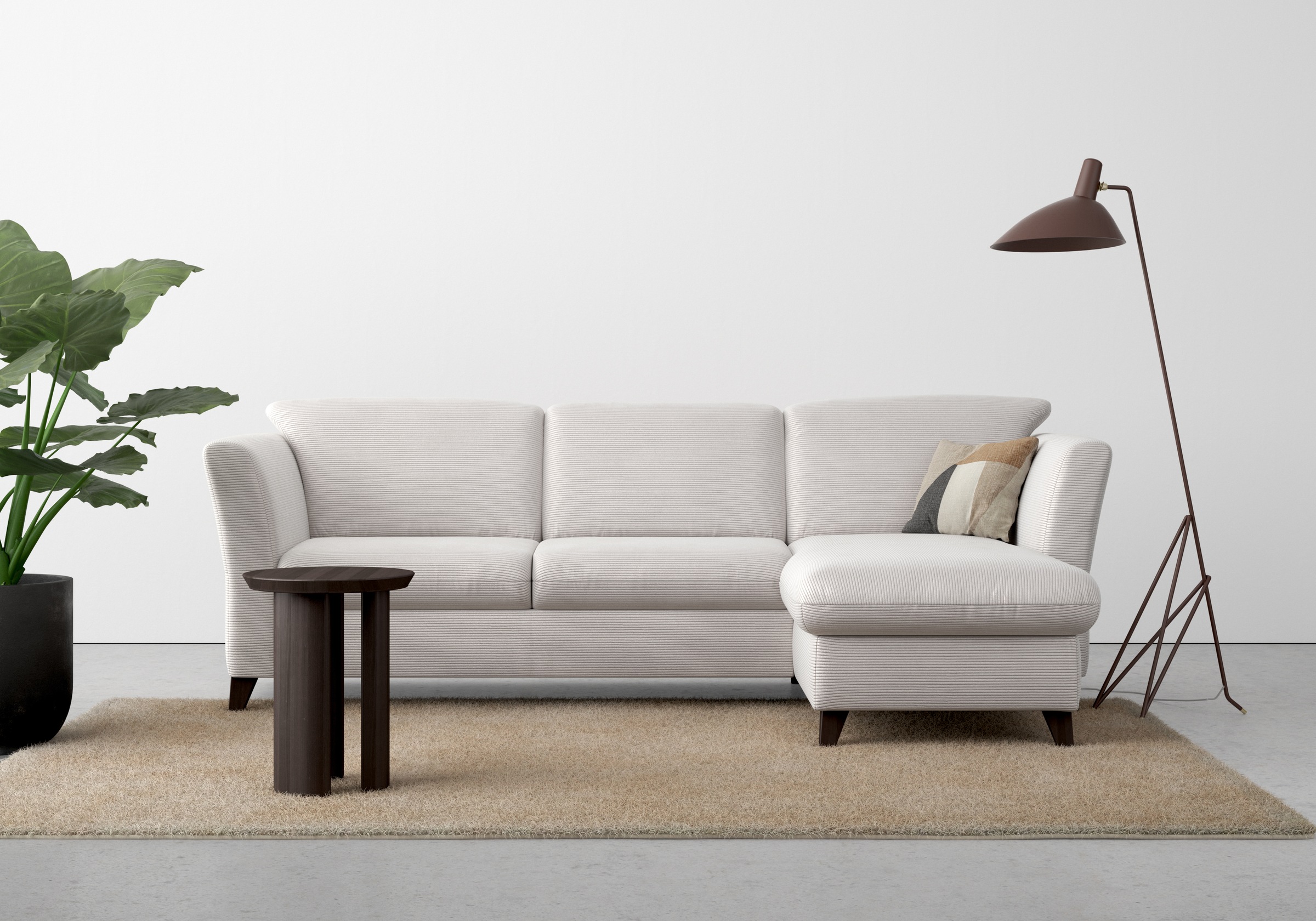 Home affaire Ecksofa »Trelleborg L-Form«, wahlweise mit Bettfunktion und Bettkasten, inkl. Federkern-Polsterung