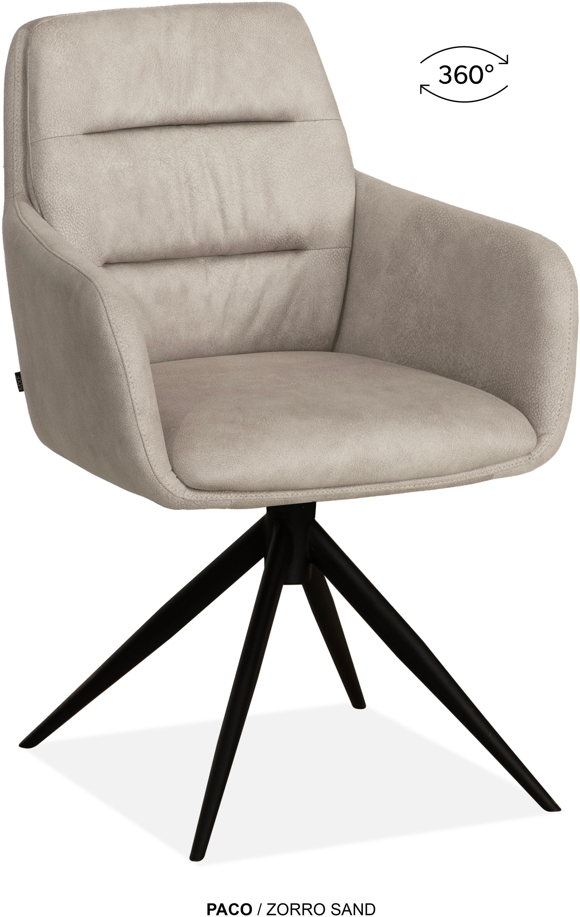 OMG Design Esszimmerstuhl »Paco« (Set) 2 Stk.Drehstuhl mit auto-return, Arm günstig online kaufen