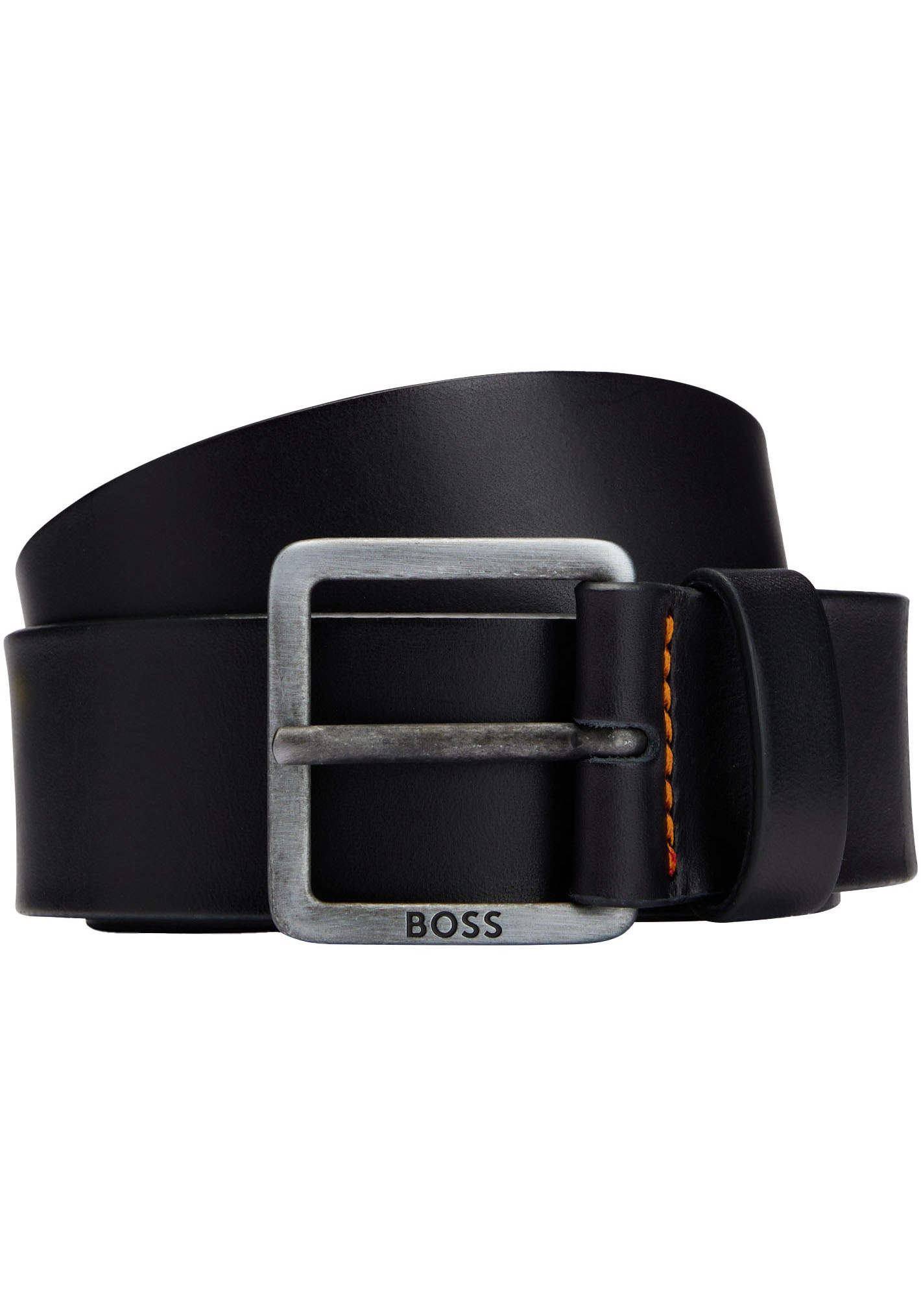 BOSS Ledergürtel »Jeeko_Sz40«, mit BOSS Logo-Schriftzug auf der Schließe