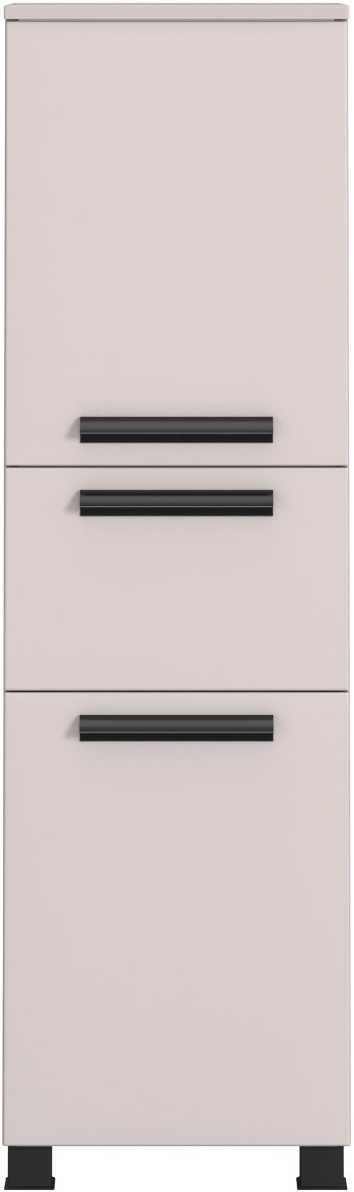 welltime Badmöbel-Set »SALVADA, 3tlg-Set, gedämpfte Scharniere, Softclose, Keramikbecken« Maße (B/T/H): 140/47,5/200 cm, 