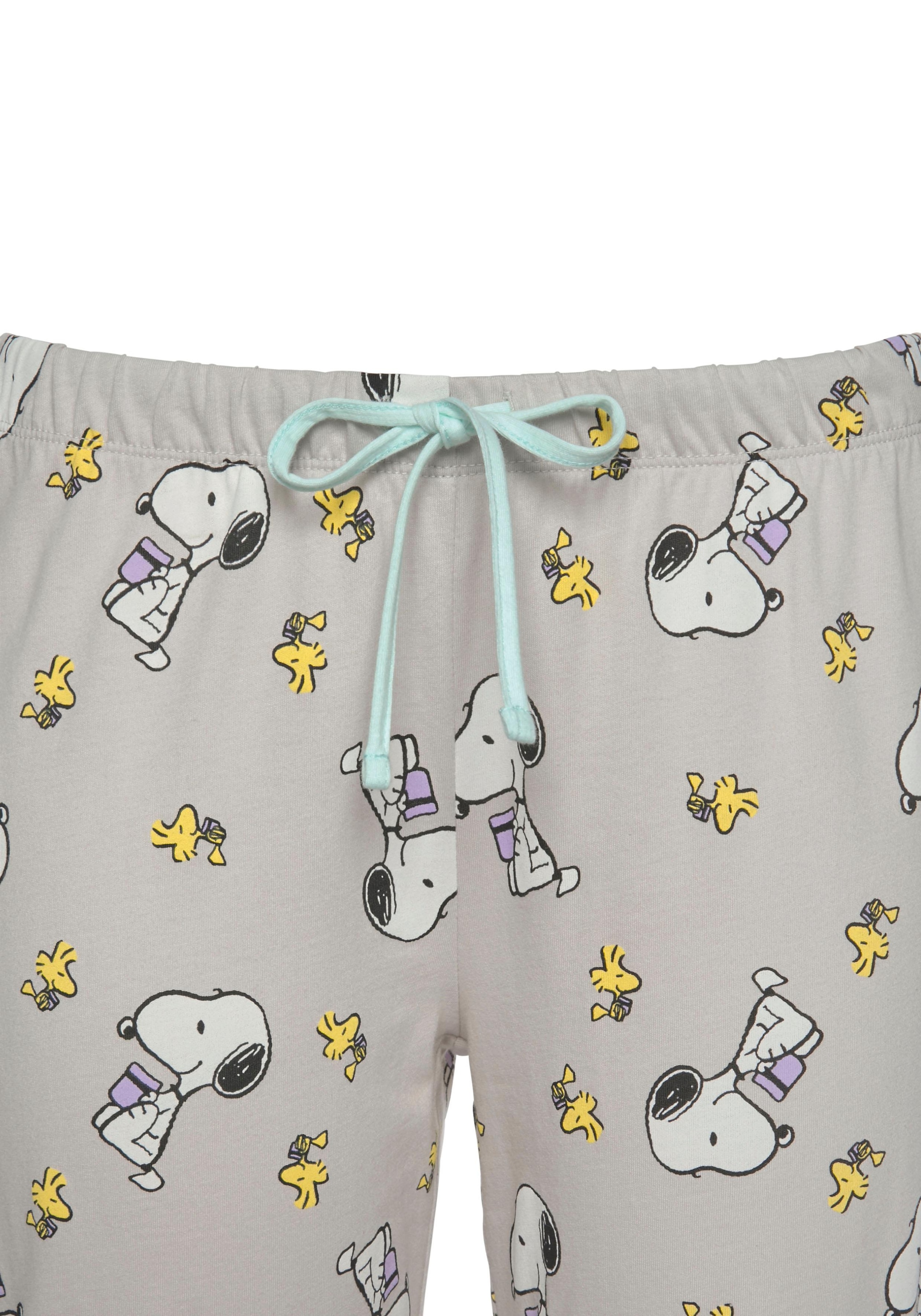 Peanuts Pyjama, mit Snoopy und Woodstock Druck online kaufen