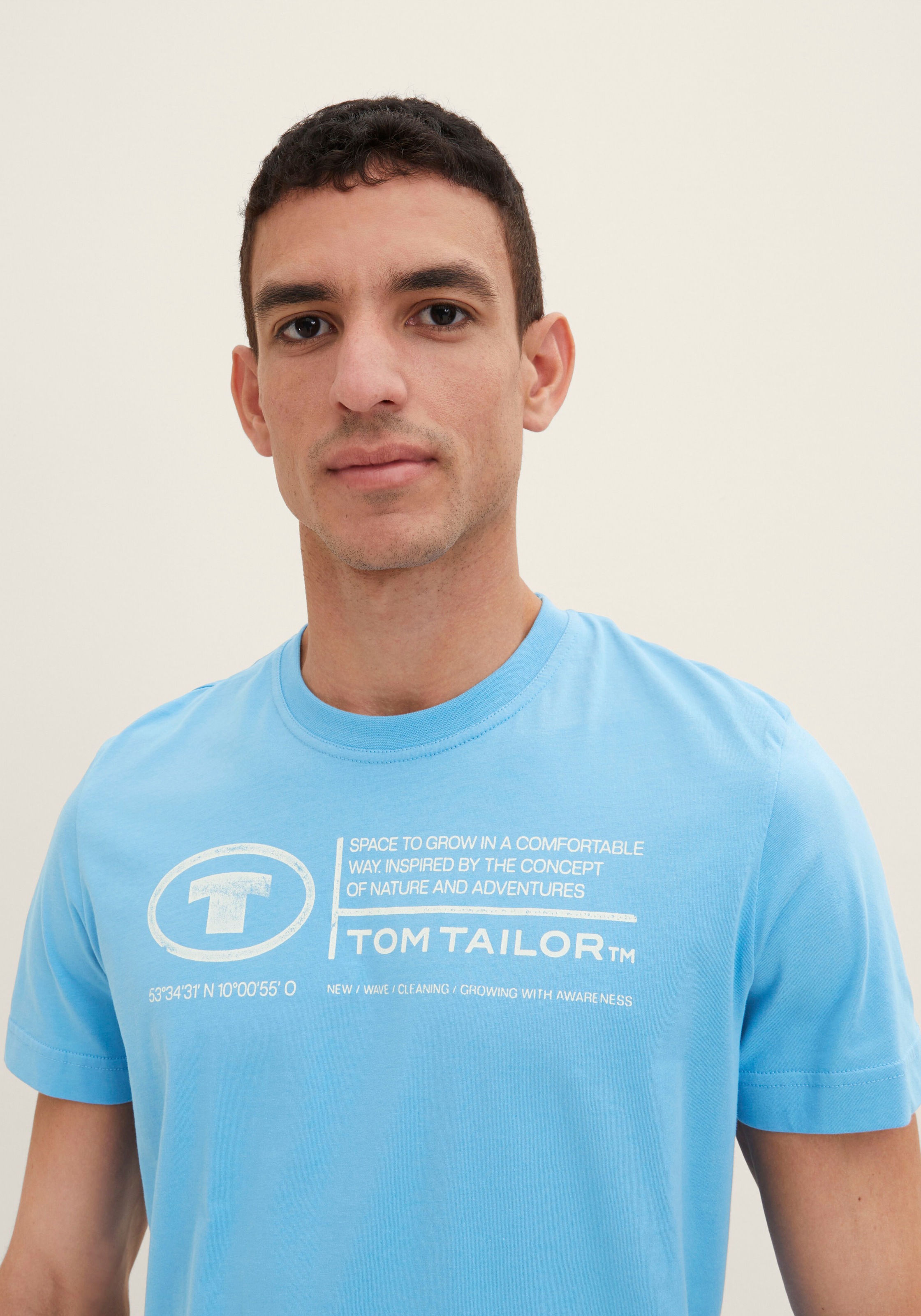TOM TAILOR Print-Shirt »Tom Tailor Herren T-Shirt Frontprint« online bei