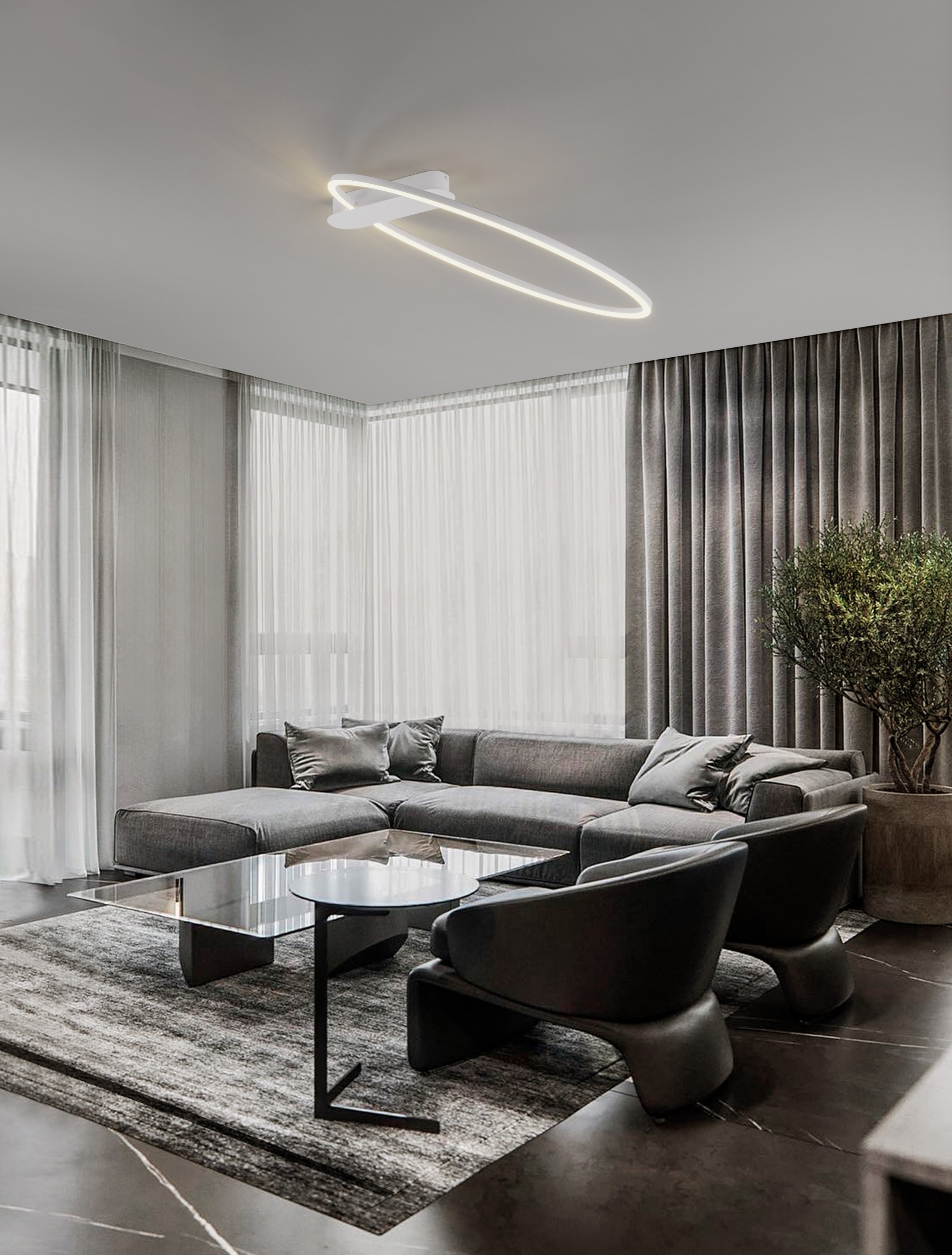Nova Luce Deckenleuchte »KIKLOS« LED-Modul 1 Stk. Warmweiß günstig online kaufen