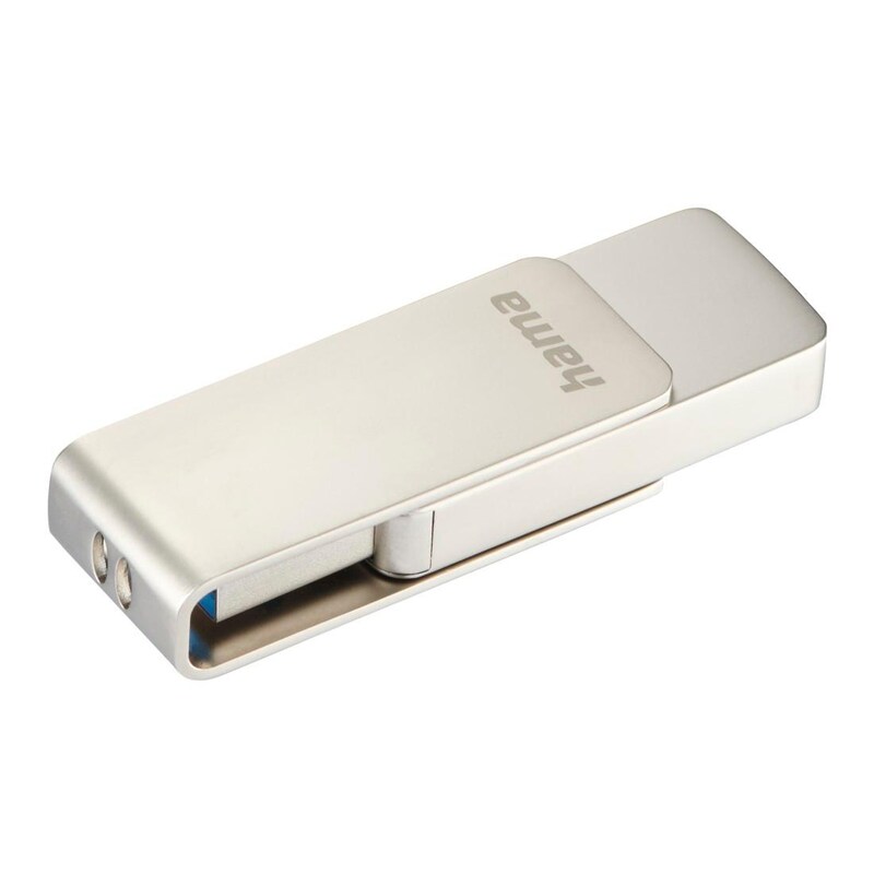 HAMA USB-Stick »Rotate Pro, USB 3.0« (128 GB USB 3.0 ) silberfarben geeignet für Endgeräte mit USB-Schnittstelle