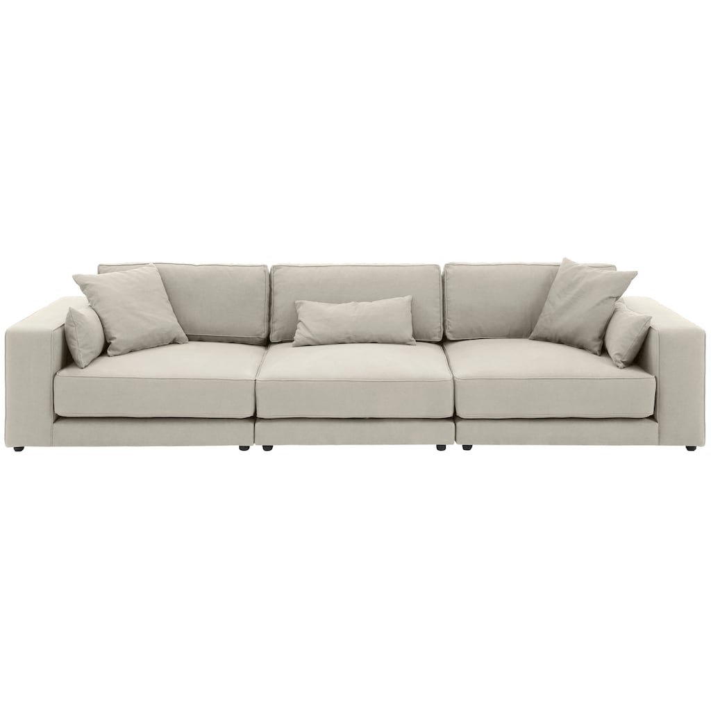 OTTO products Big-Sofa »Grenette«, Modulsofa, im Baumwoll-/Leinenmix oder aus recycelten Stoffen