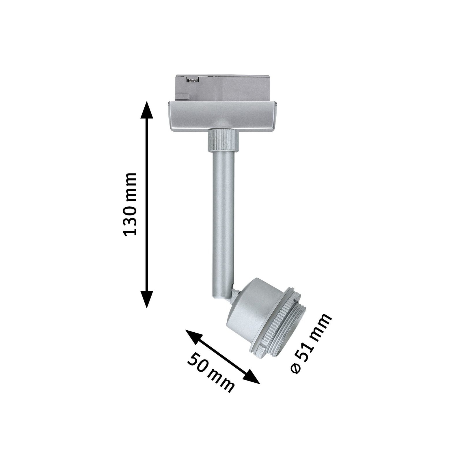 Paulmann Schienensystem-Leuchten »URail Schienenspot Basic Einzelspot GZ10 250lm 3,5W 2700K«, DecoSystems, dimmbar