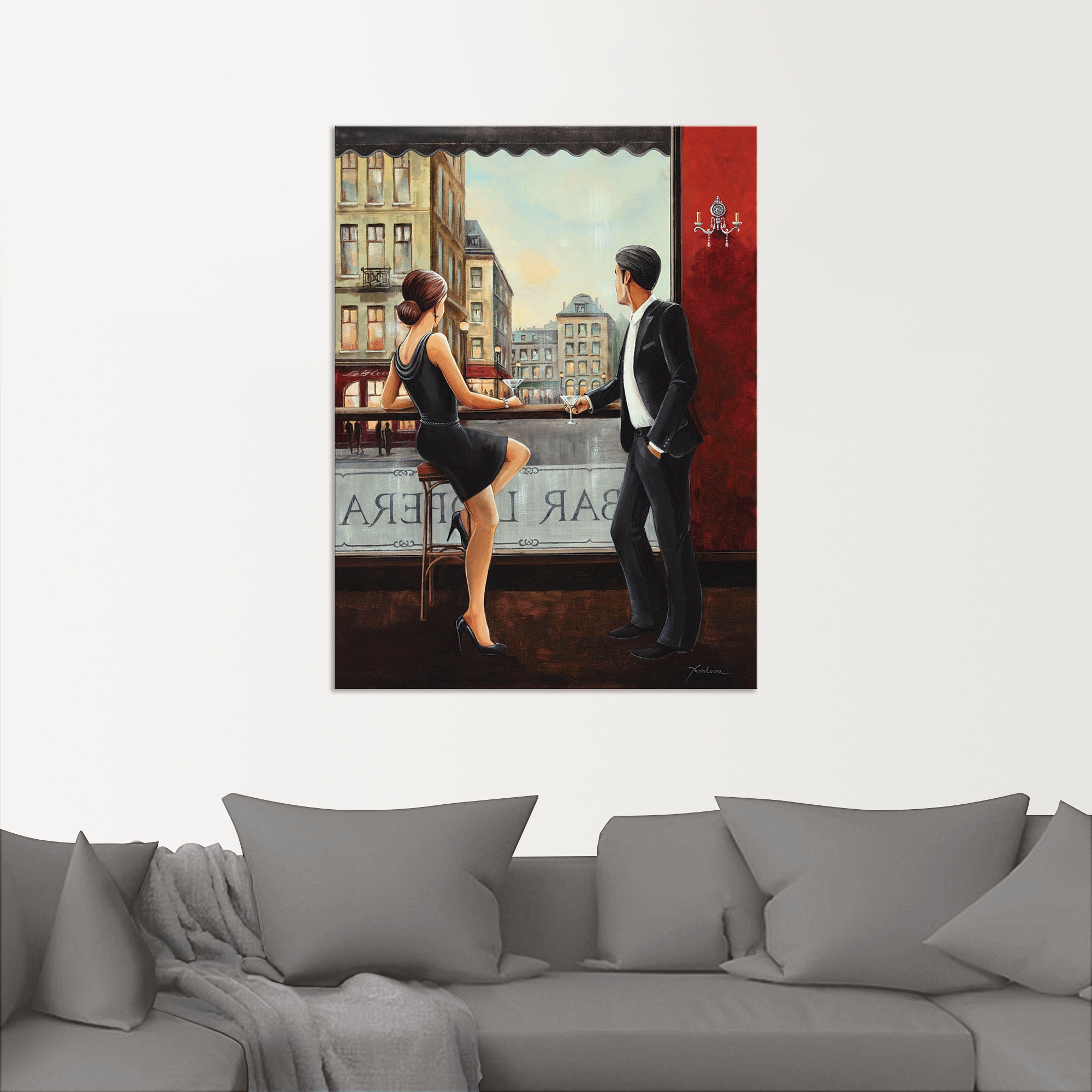 Artland Wandbild »Bar«, Bar & Lounges, (1 St.), als Alubild, Outdoorbild, Leinwandbild, Poster, Wandaufkleber