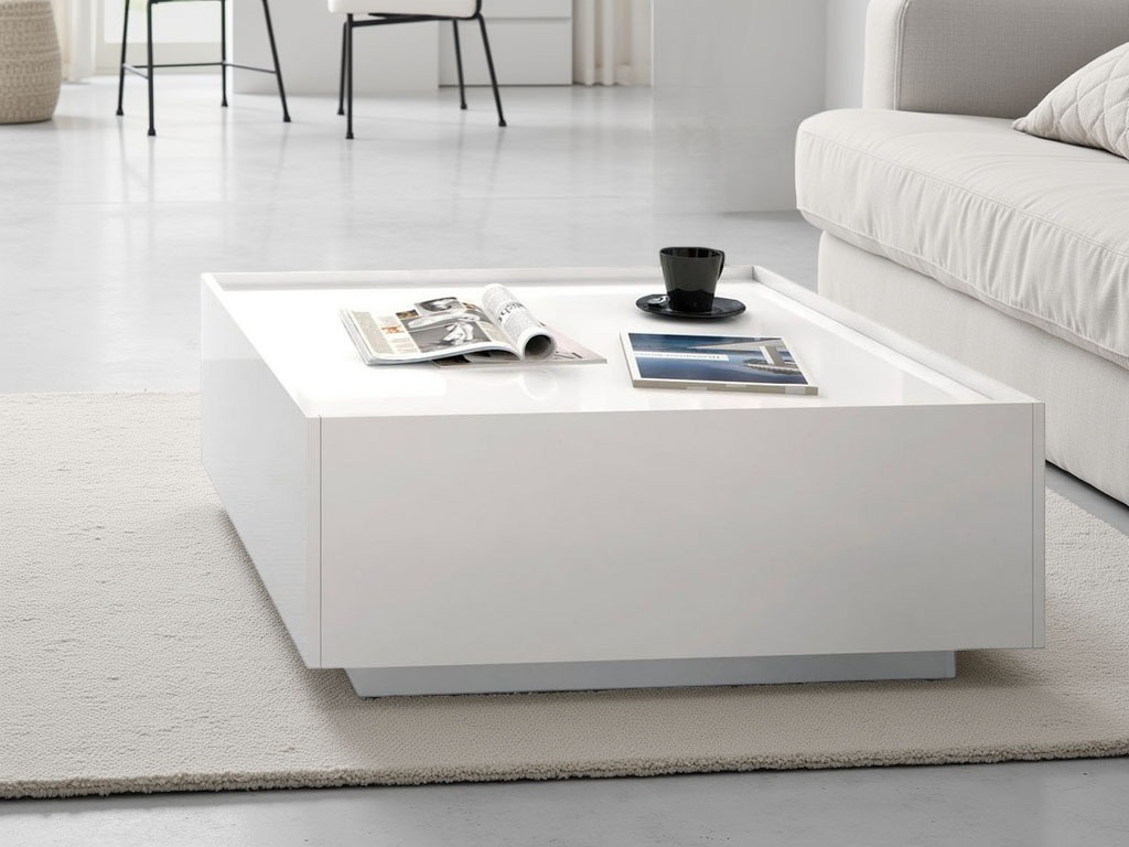 PLACES OF STYLE Couchtisch »Piano« hochwertig UV lackiert, mit zwei Schubla günstig online kaufen