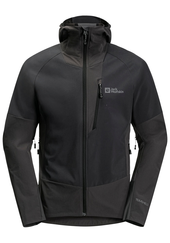 Jack Wolfskin Softshelljacke »ALPSPITZE HOODY M«, mit Kapuze