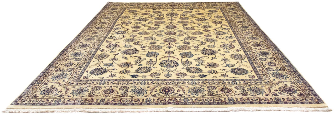 morgenland Wollteppich »Maschad Durchgemustert Beige chiaro 341 x 242 cm«, günstig online kaufen