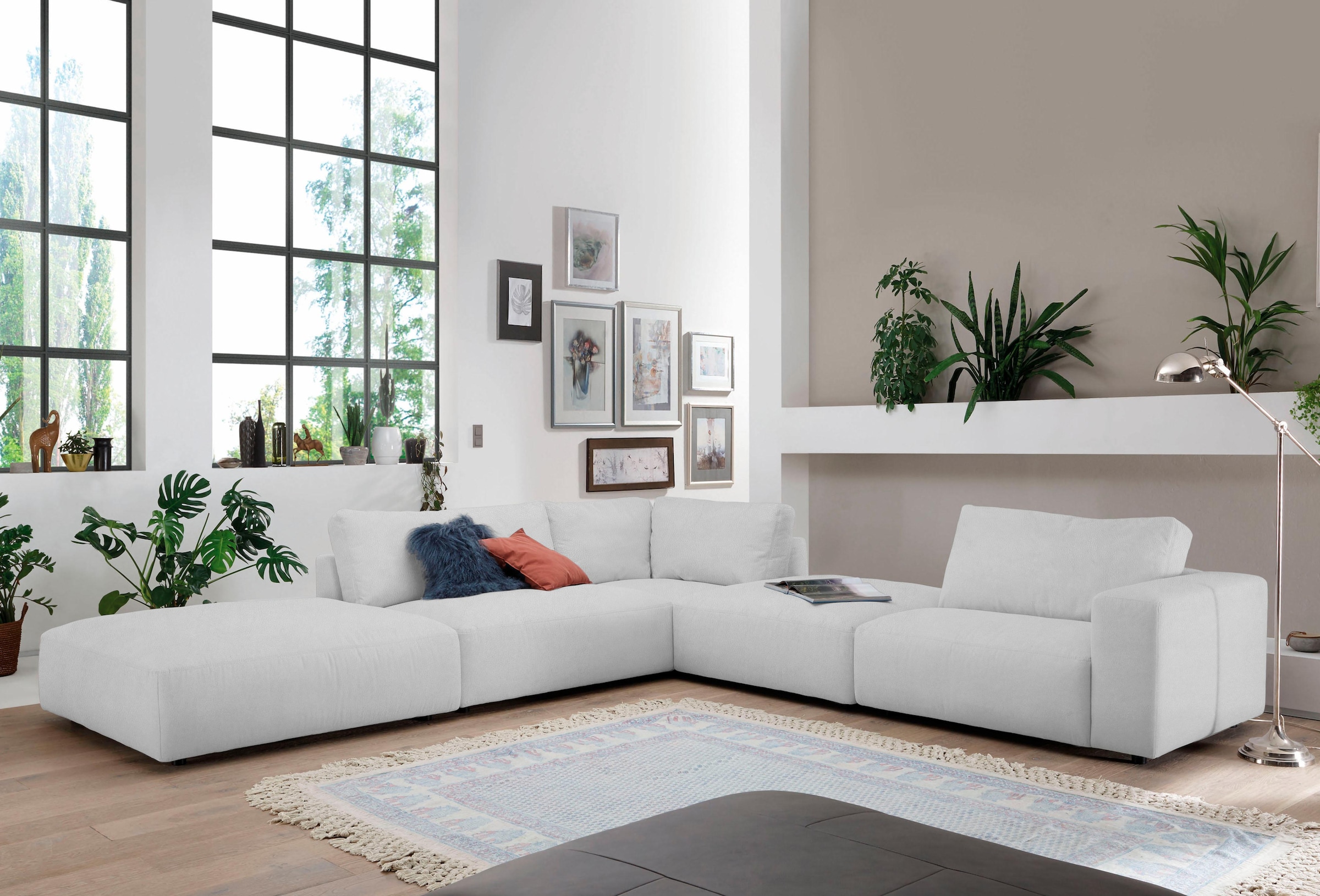 GALLERY M branded by Musterring Ecksofa »LUCIA«, in vielen Qualitäten und 4 verschieden Nähten