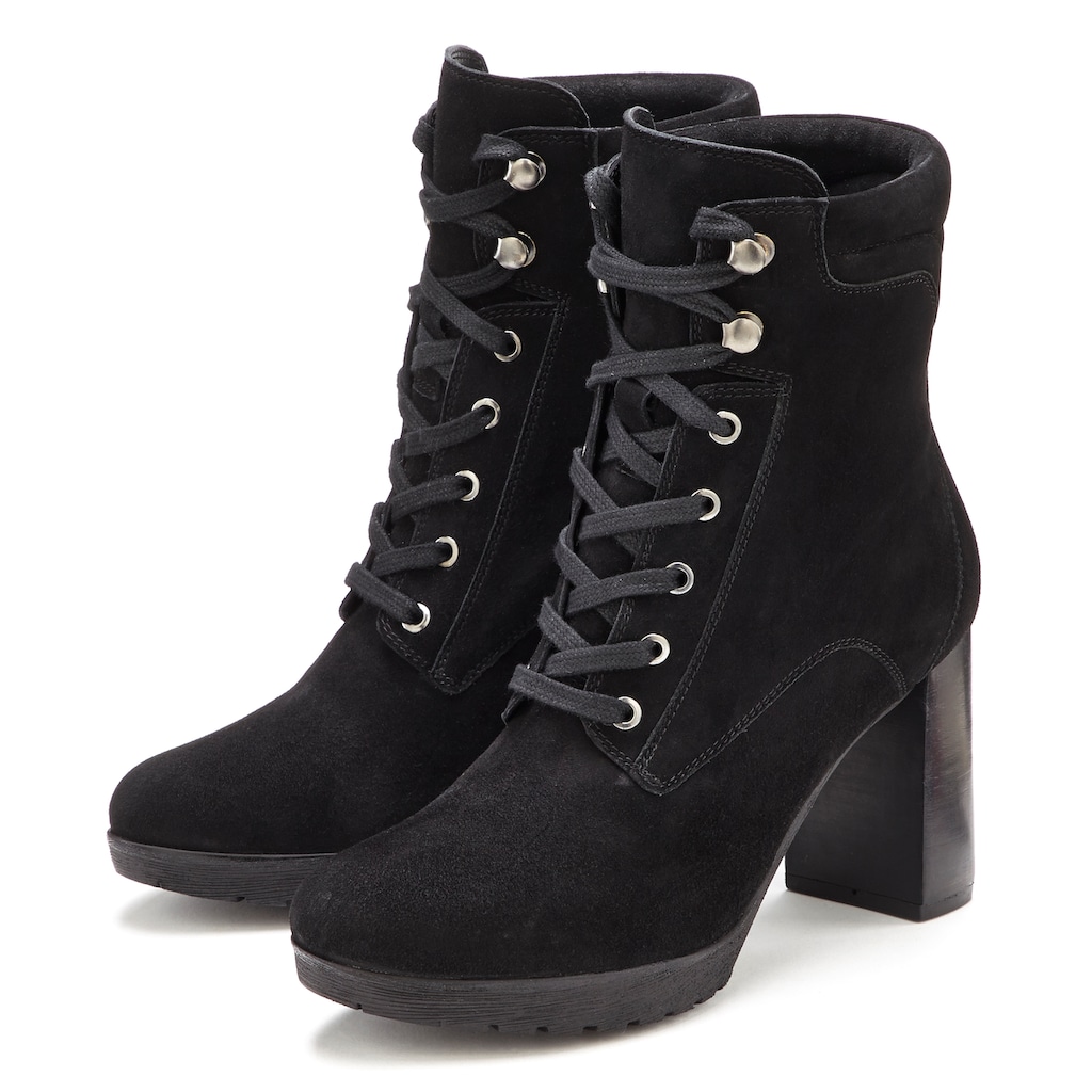 LASCANA High-Heel-Stiefelette »Schnürboots«