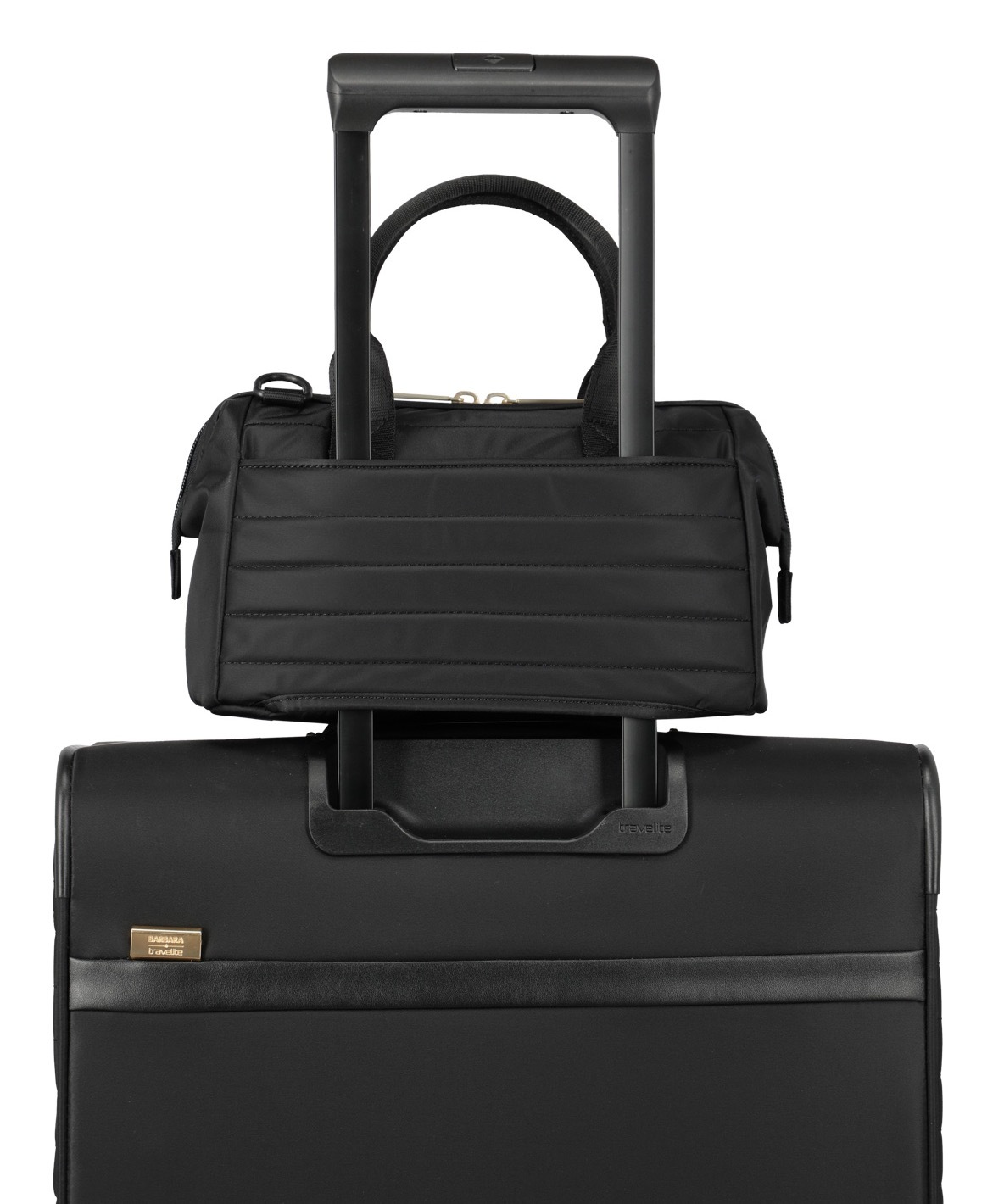 travelite Kosmetiktasche »BARBARA & travelite | BARBARA STEPP«, Cosmetic Bag Trolley Sleeve Doctorbag-Öffnung als Handtasche nutzbar