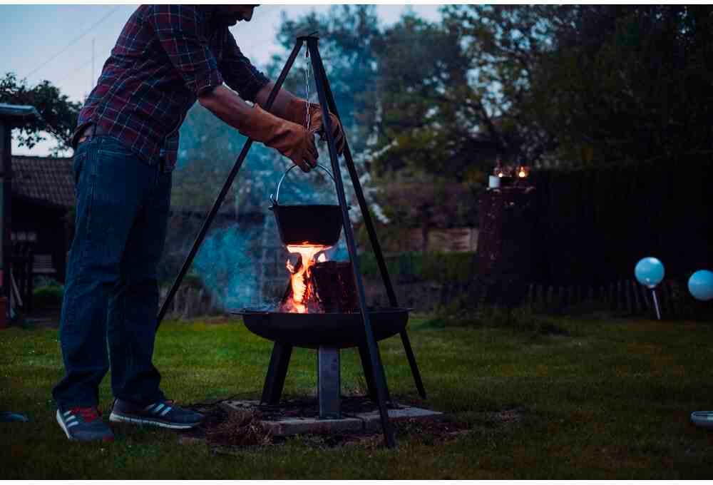 Siena Garden Feuerschale »XXL anthrazit Ø 55 cm«, (1 St.), langlebiges Produkt, Stahl unbehandelt