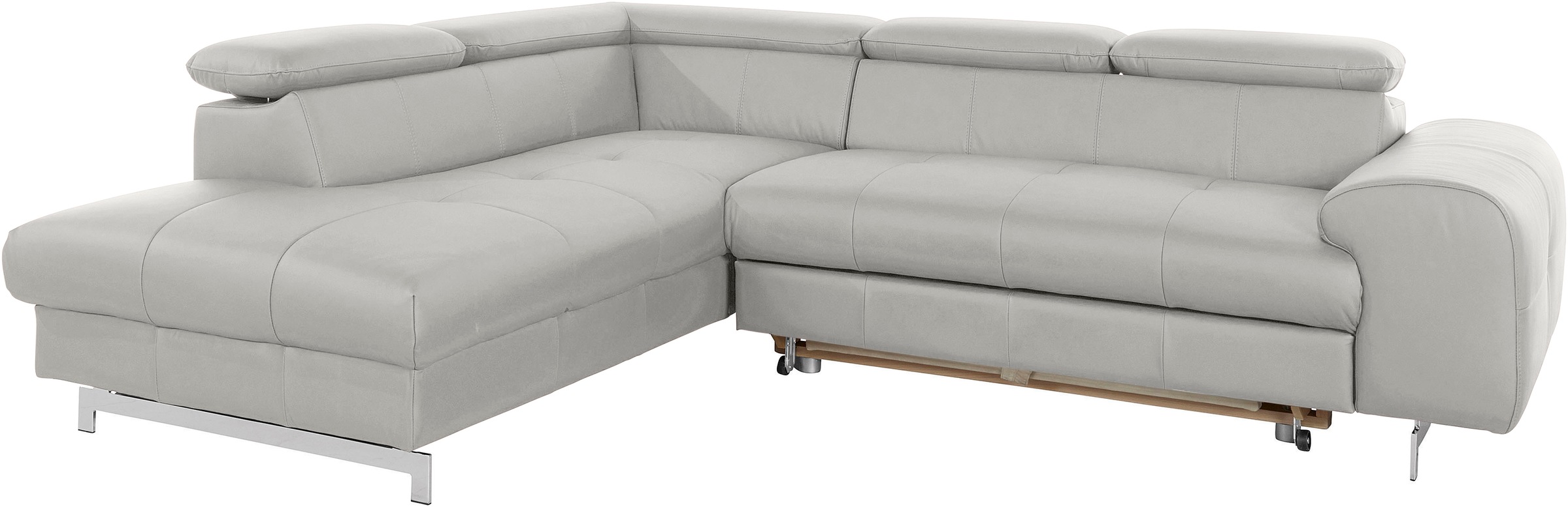 COTTA Ecksofa »Chef L-Form«, mit Kopfteilverstellung, wahlweise mit Bettfunktion