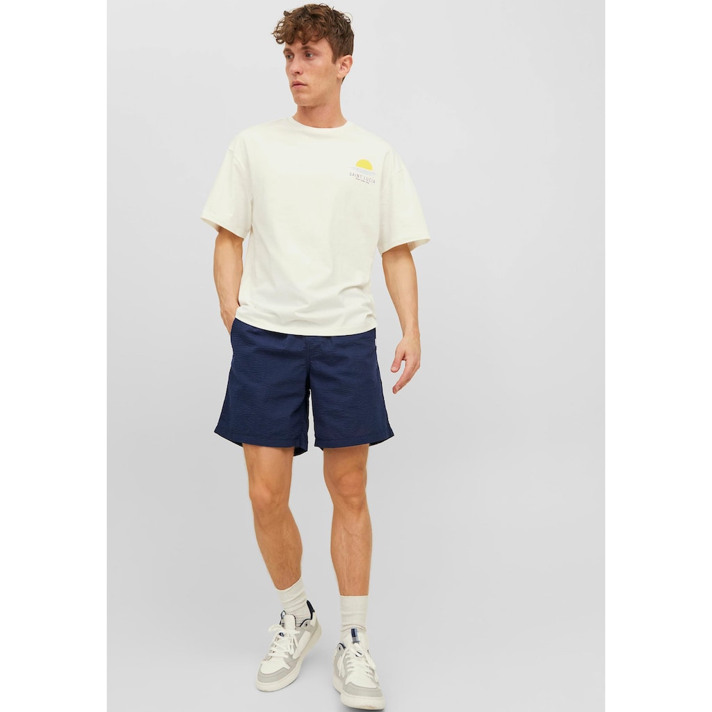 Jack & Jones Sweatshorts »JPSTJEFF JJJOGGER SEERSUCKER DEK SN«