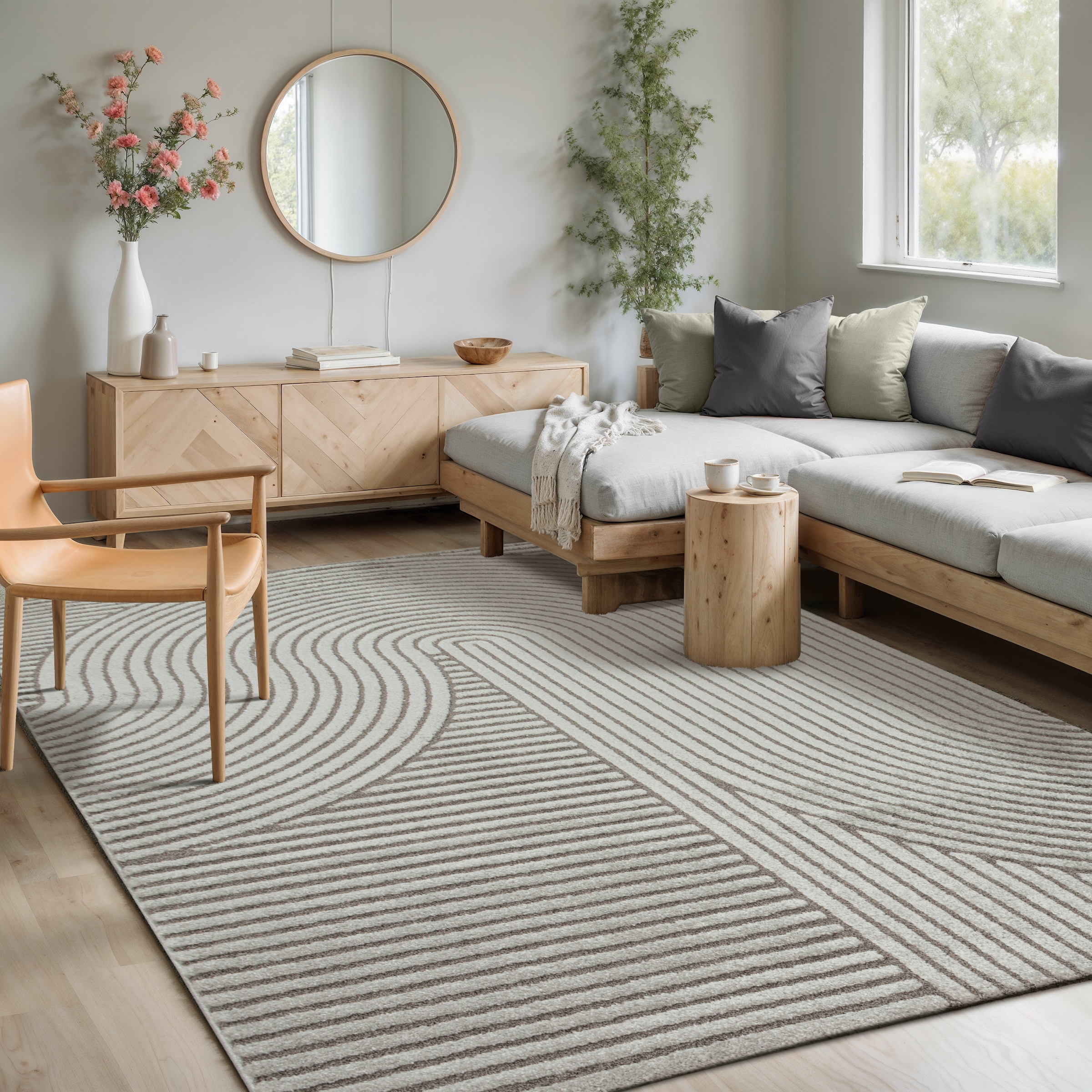 merinos Teppich »Elio« rechteckig 16 mm Höhe moderner Kurzflor Teppich mit günstig online kaufen