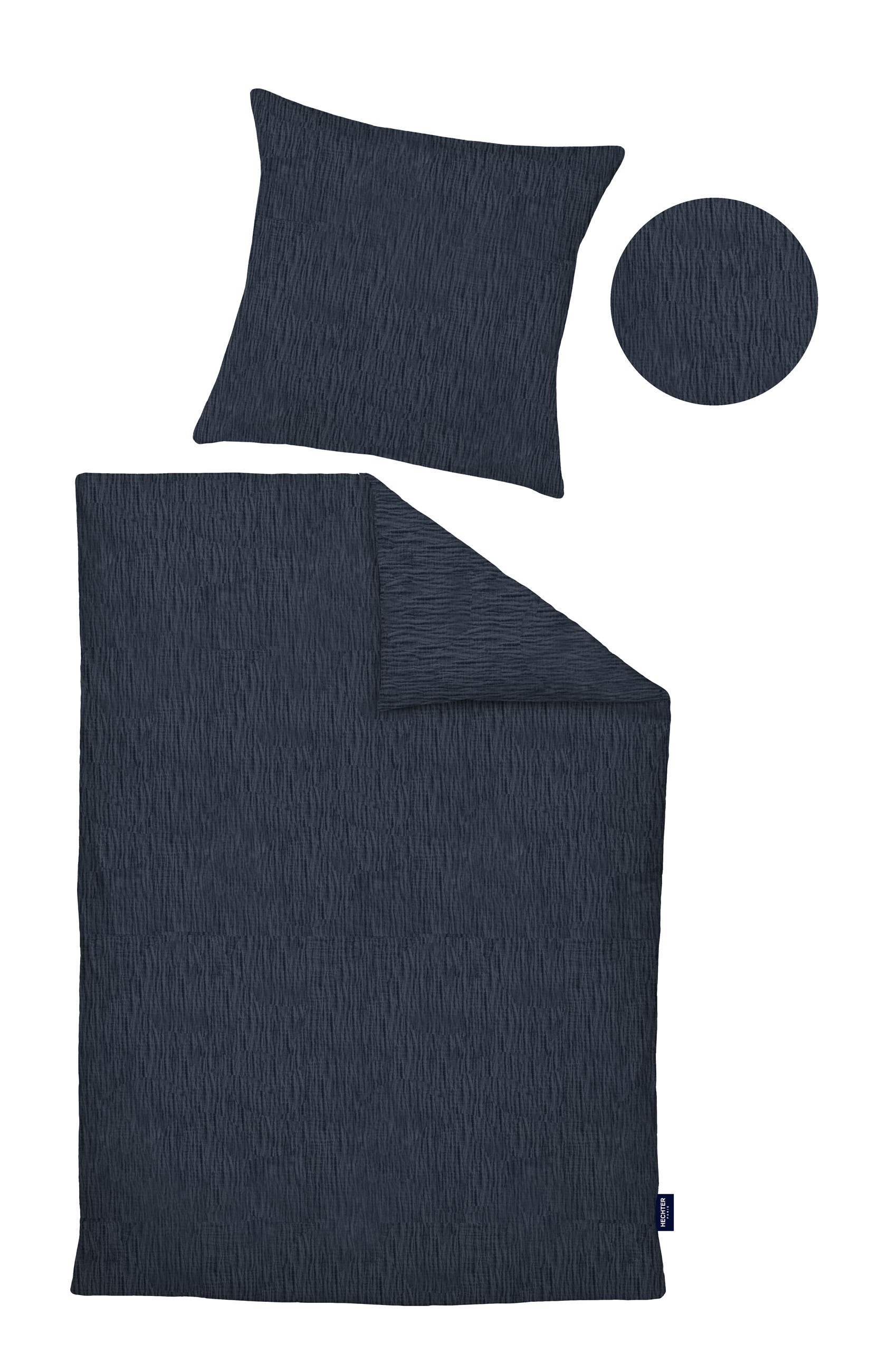 HECHTER PARIS Bettwäsche »0481309« 2 Stk. tlg. gekreppte Optik + Struktur, weich, angenehmes Schlafklima, Sommer