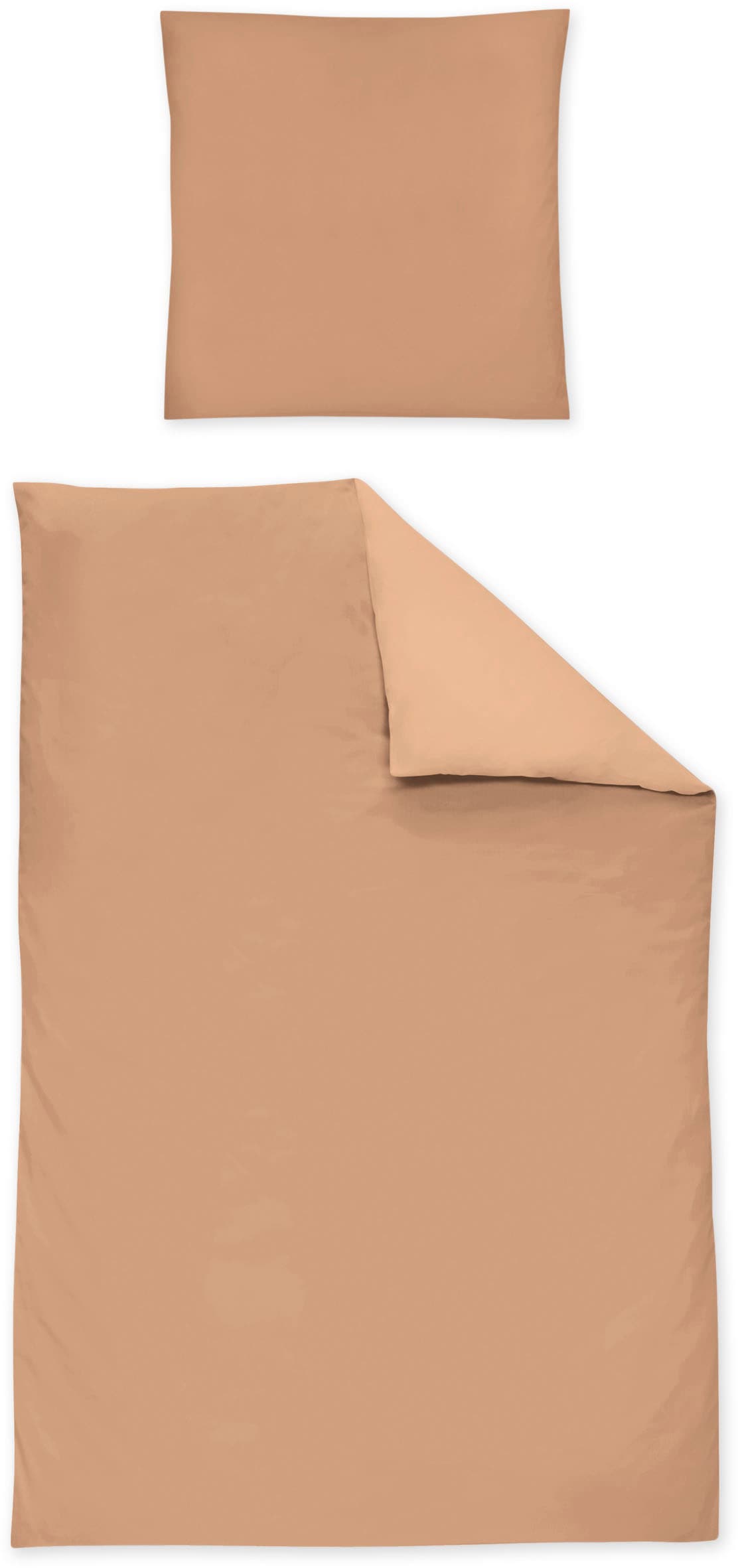 Irisette Bettwäsche »Premium Satin Bettwäsche Paris«, hochwertige Uni Premium Bettwäsche mit Reißverschluss, 100% Baumwolle